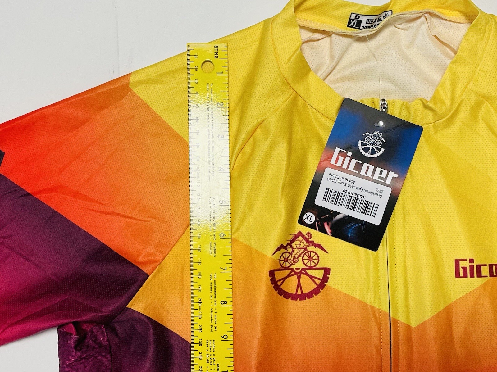 Women’s bike cycling shirt size XL short sleeve Ombre Jersey GICAER NEW (ss42)