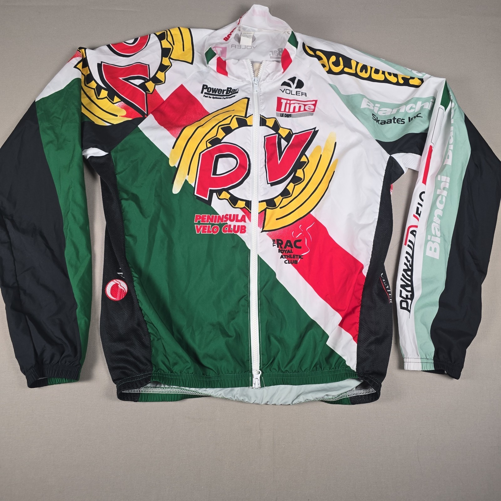 Vintage Voler Peninsula Velo Club Cycling Jersey Mens Large L USA Made 90s Y2K