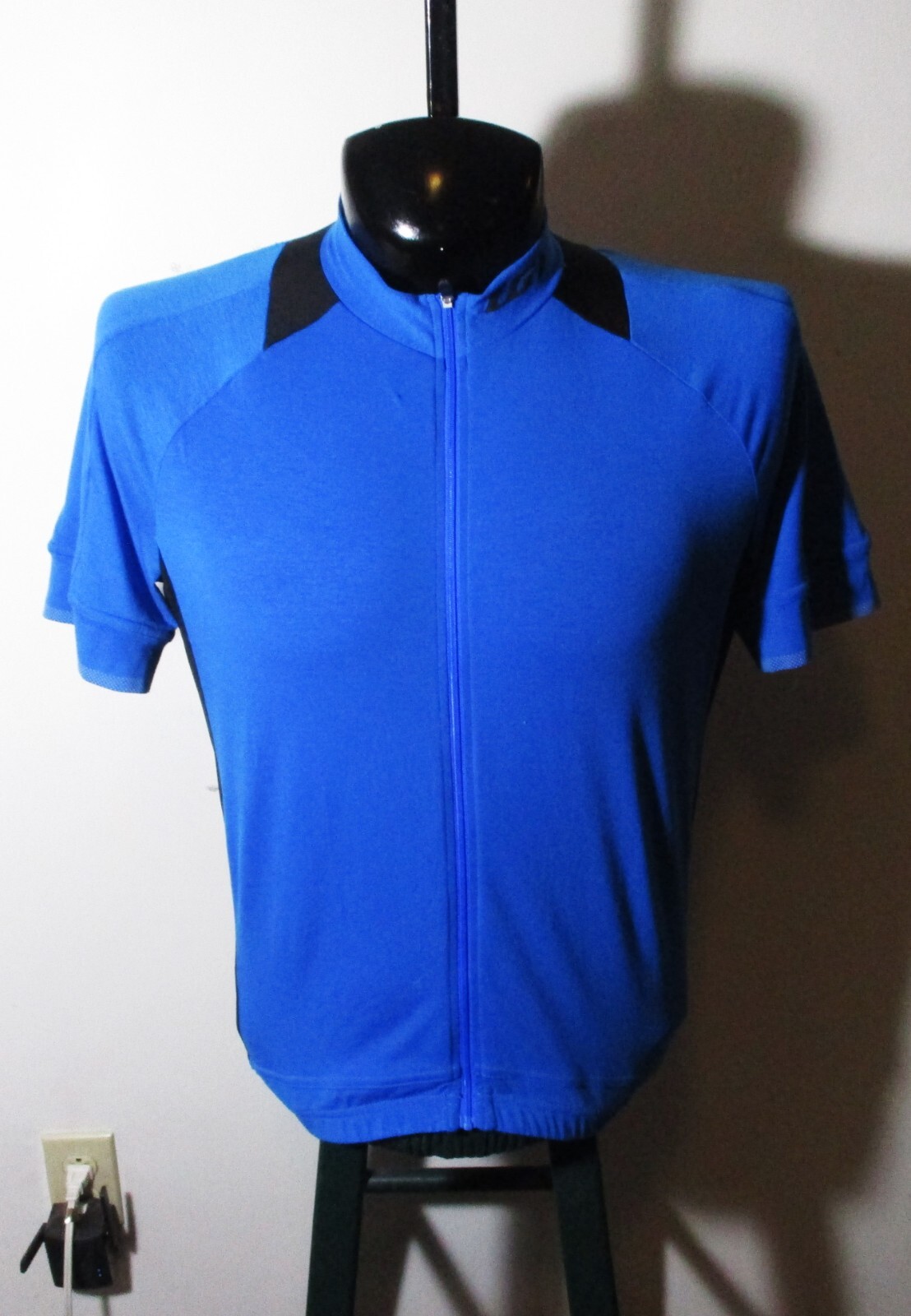 LOUIS GARNEAU Blue “Standard” Full Zip Cycling Jersey Size XL