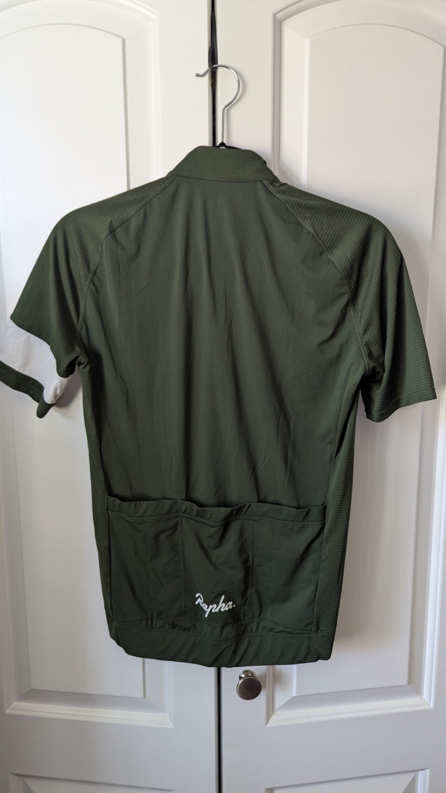Rapha – Men’s Core Lightweight Jersey – Dark Green/White – Small