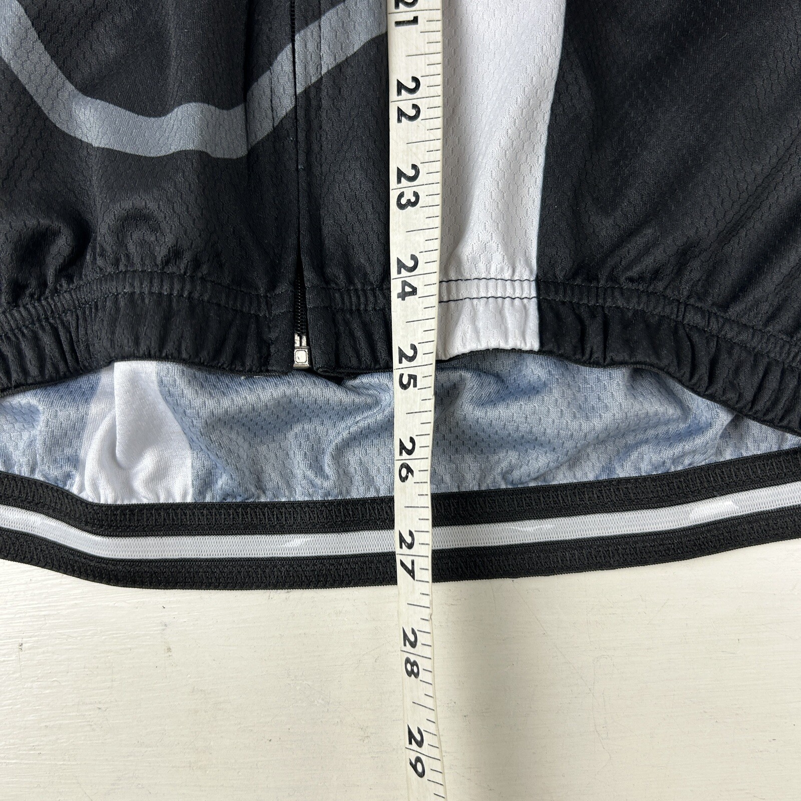 Giordana Women’s Full Zip Jersey Size XL Black Gray Cycling