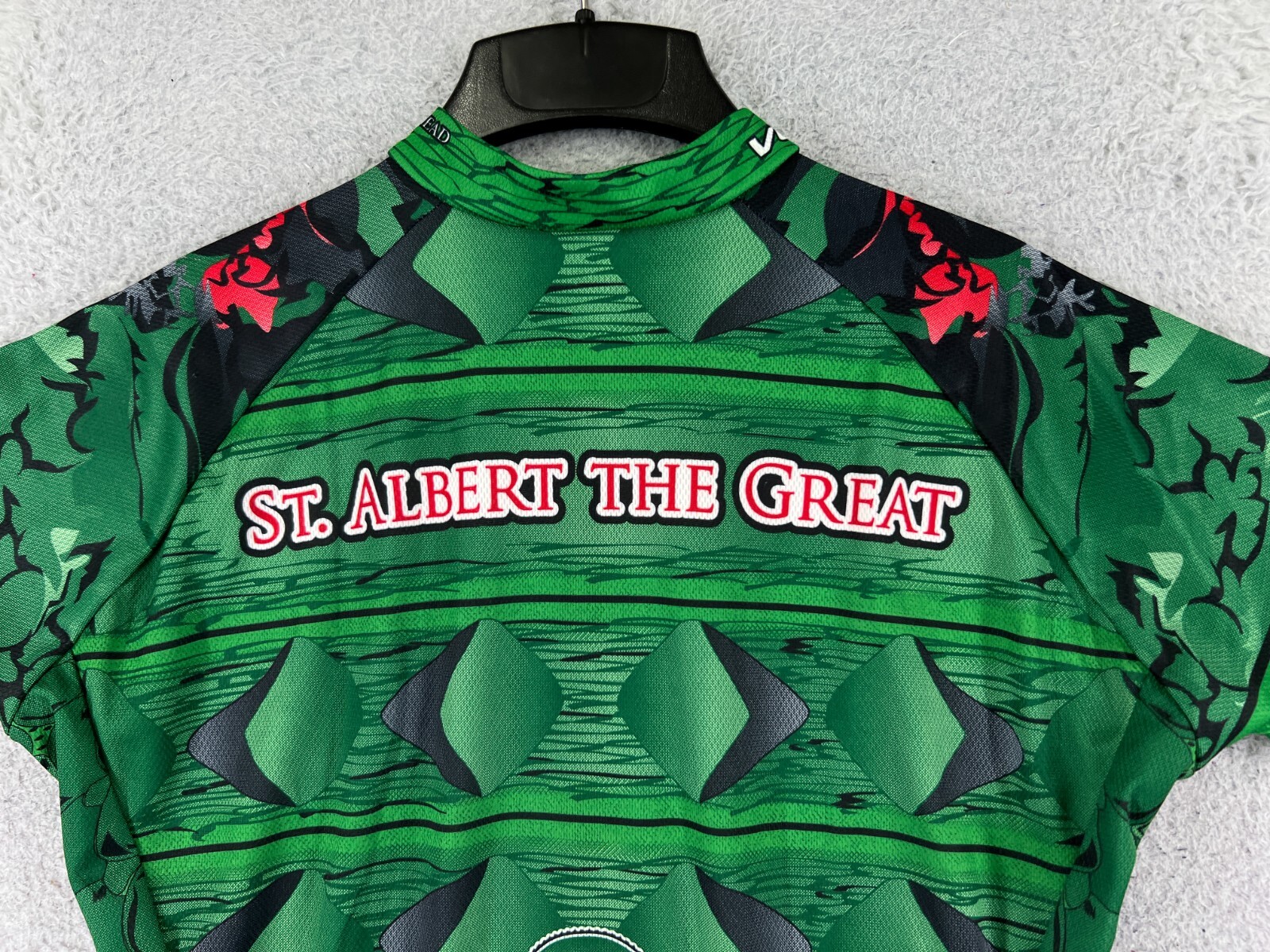 Voler Cycling Jersey Womens Large Green Gators 1/2 Zip Alligator Polyester