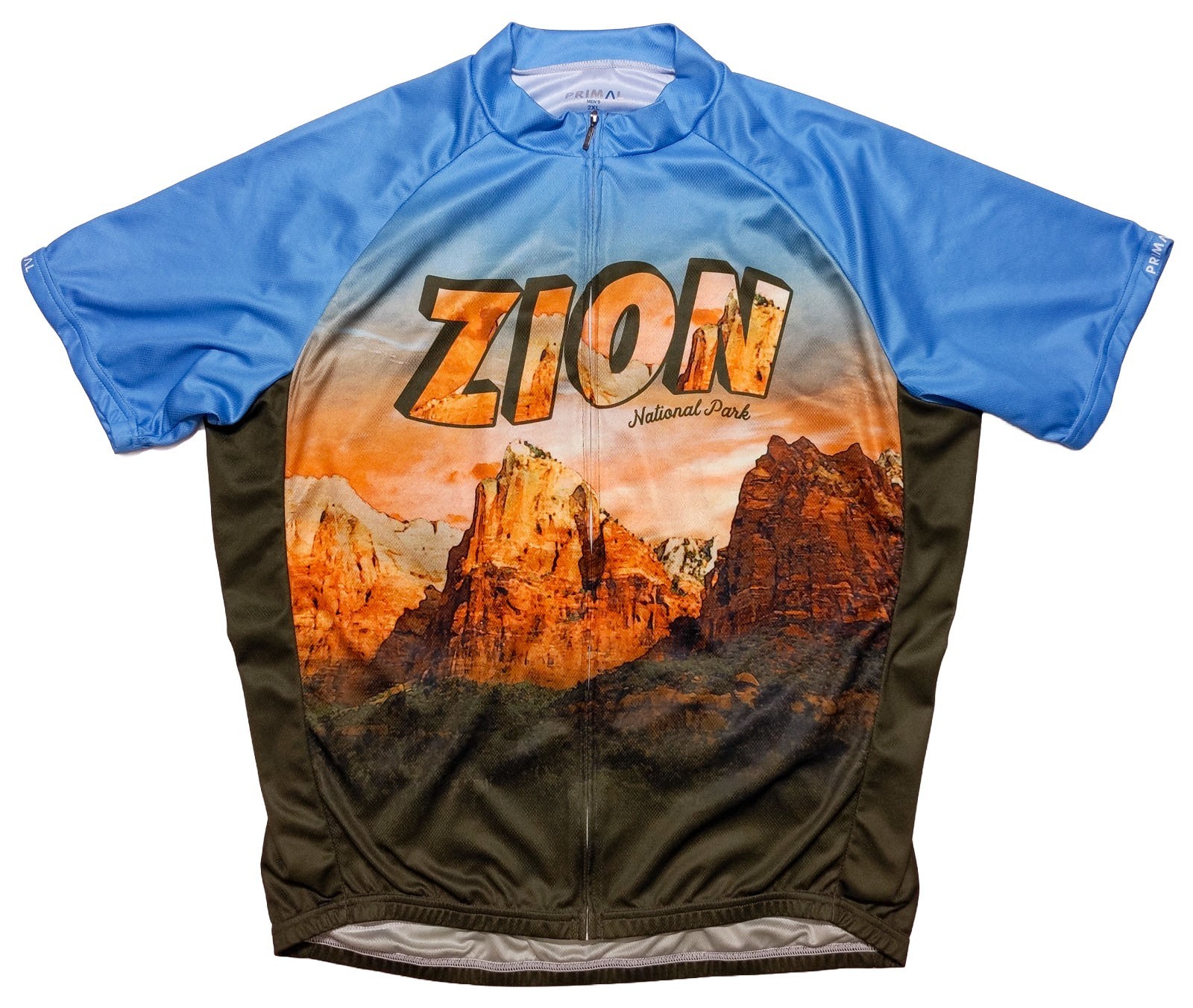 PRIMAL Zion National Park Cycling Jersey Full Zip Men’s XXL 2XL