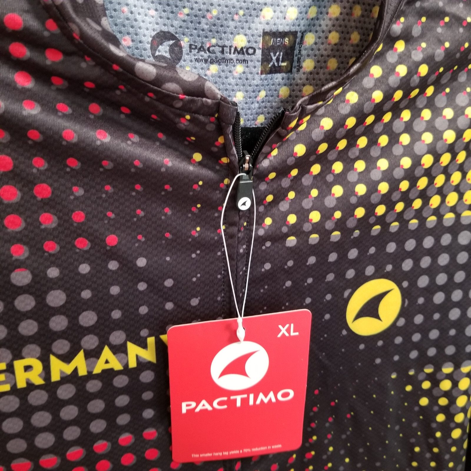 Pactimo Men’s Cycling Jersey Men’s XL – Germany – Multi-Color – New with Tags