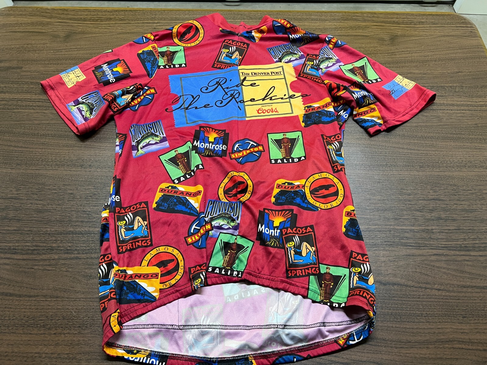 VTG “Ride the Rockies” Men’s Maroon Cycling Jersey – Aussie – 2XL