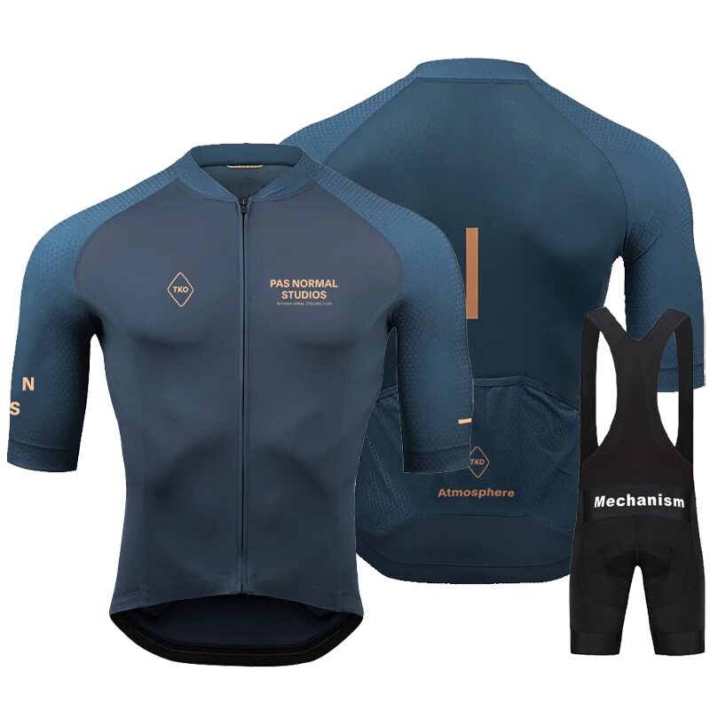 Men Summer Short Sleeve Cycling Jersey Set MTB Bicycle Wear Breathable