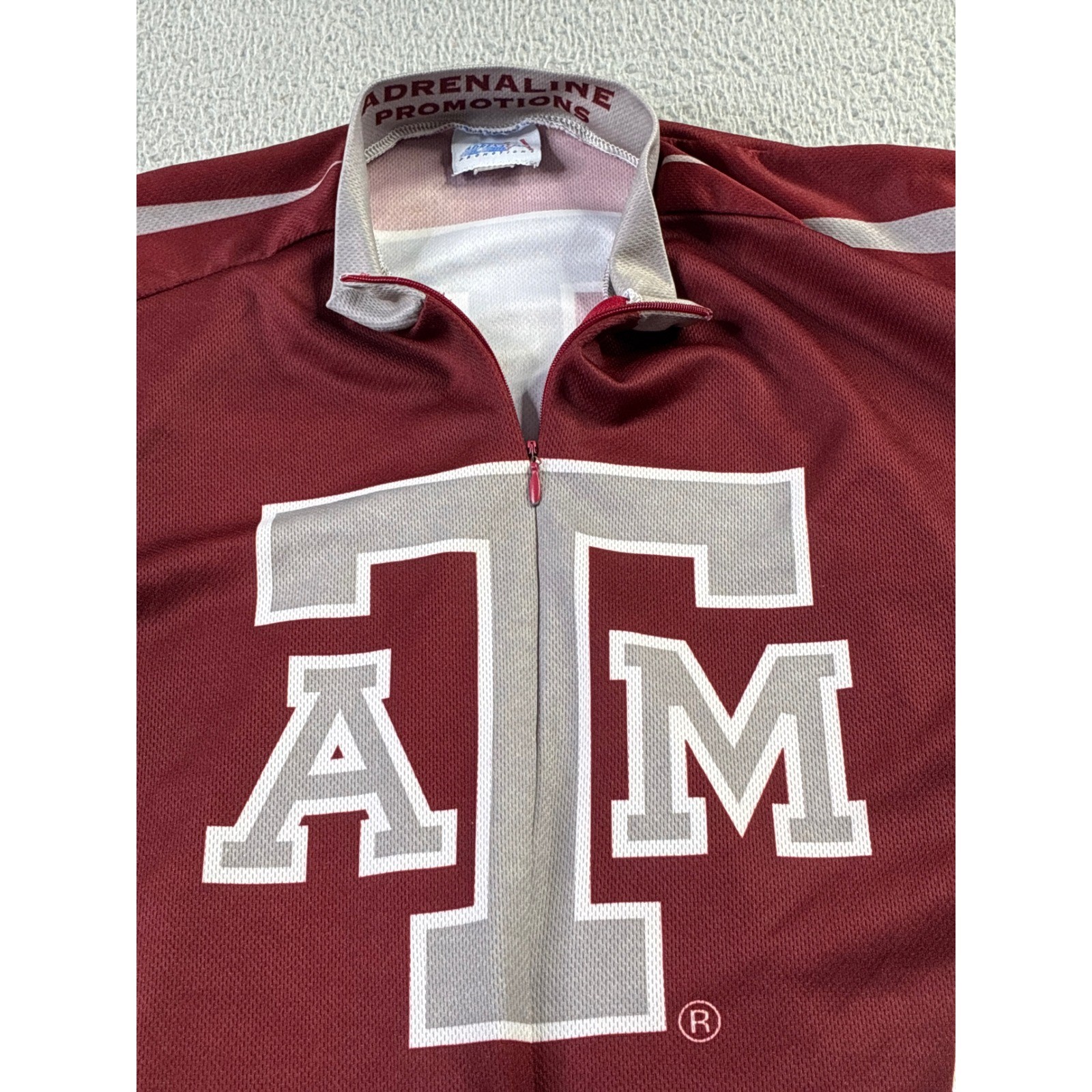 Texas A&M Aggies Cycling Jersey TAMU GIg ‘Em Adrenaline Promotions Mens Medium
