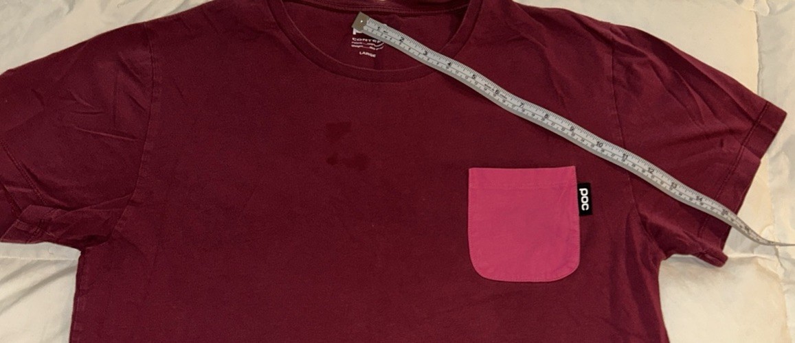 POC T Shirt Mens Size Large Burgundy Tee Short Sleeve Performance Cotton