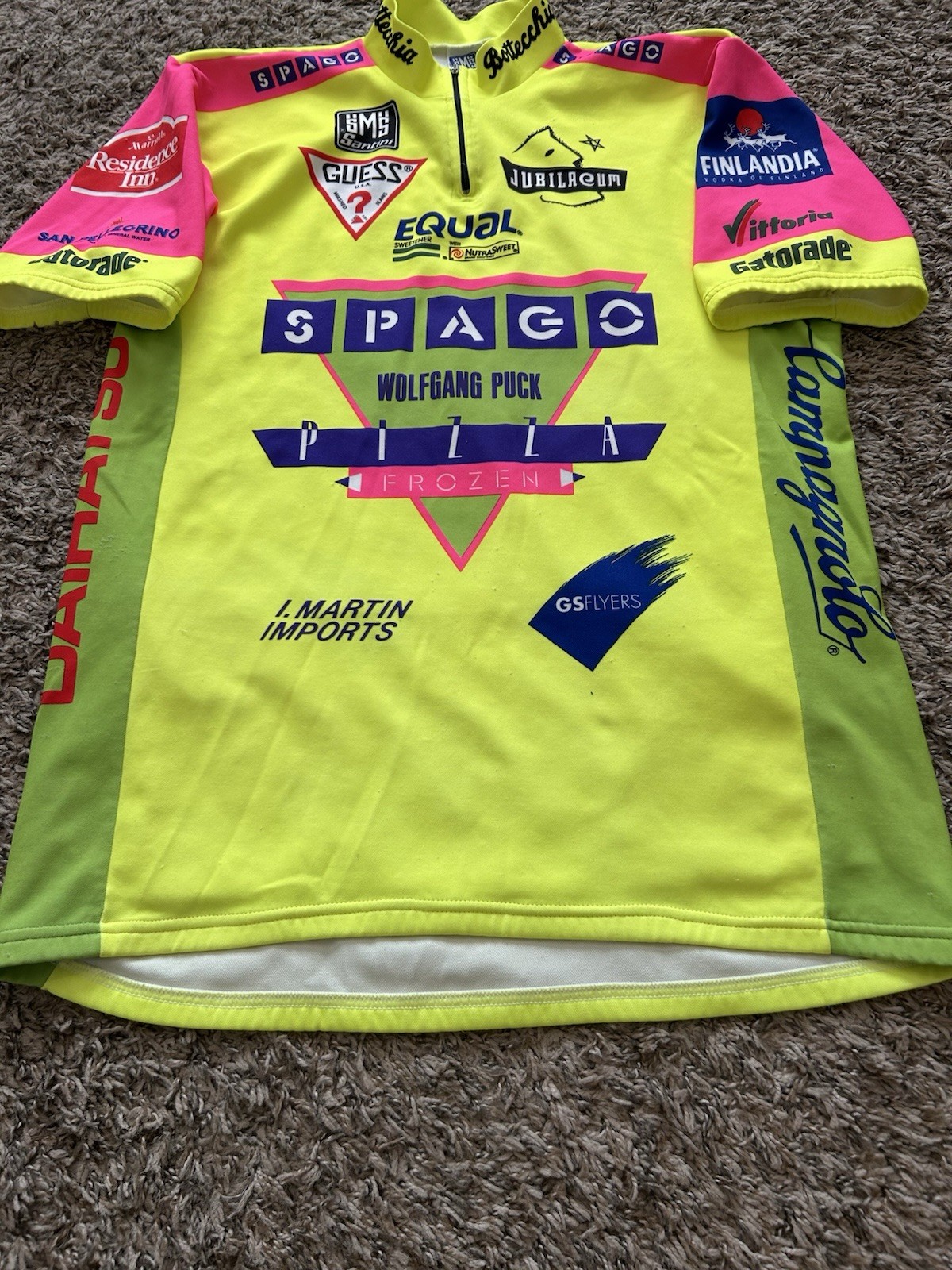 SMS Santini Guess Gatorade Cycling Jersey Spago Wolfgang 90s VTG Italy 3XL