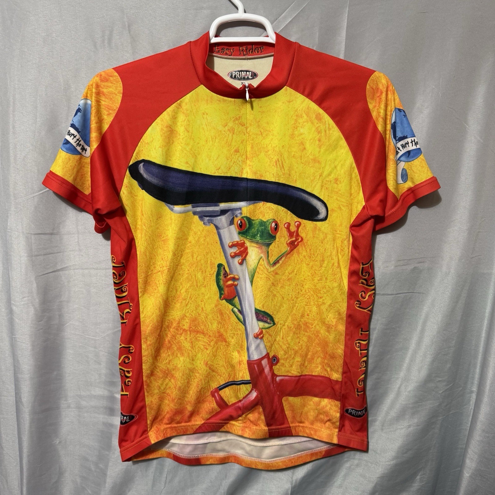 Primal Wear Cycling Jersey “Easy Rider” Frog Full Zip Size XL