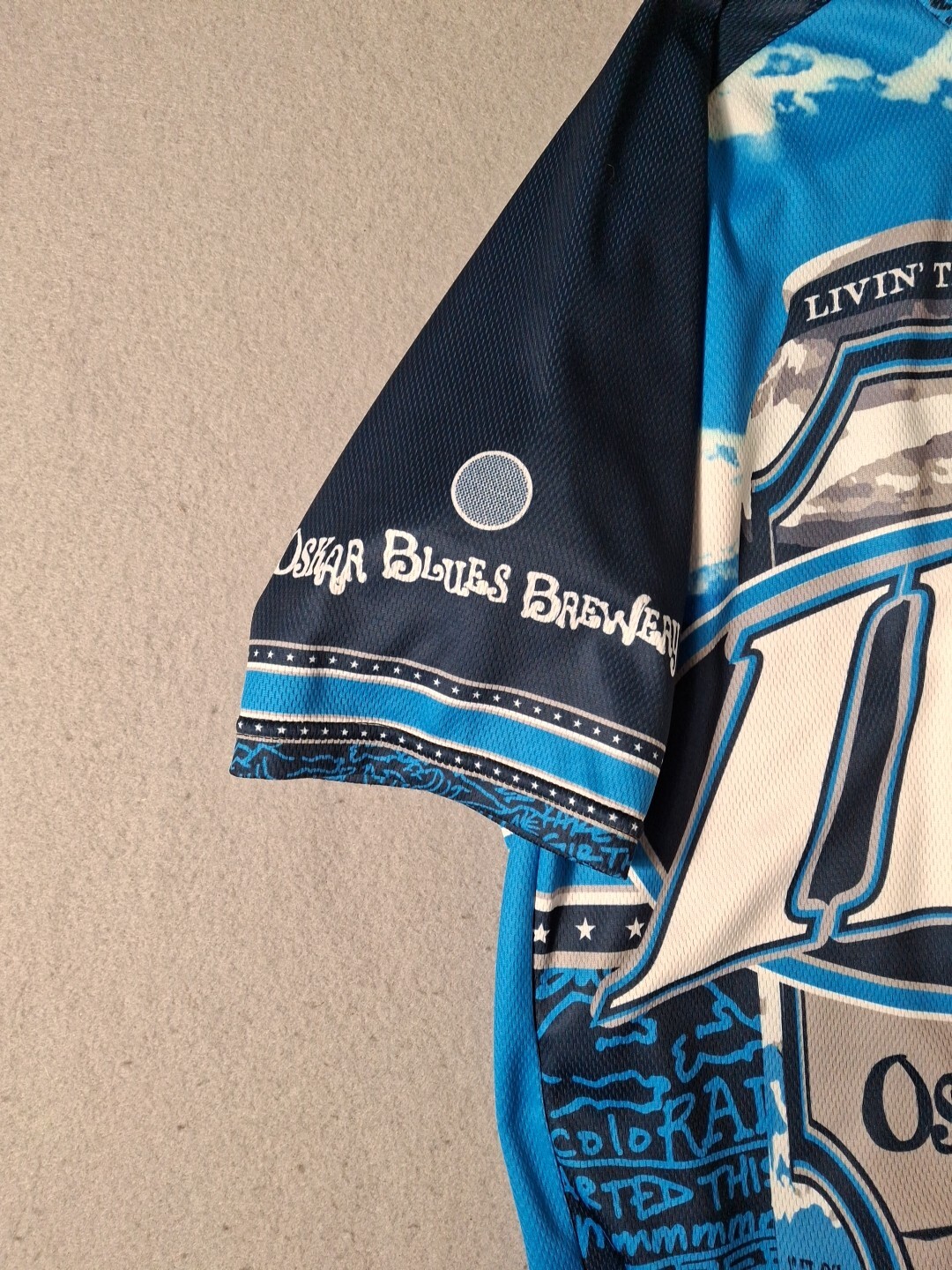 Starlight Cycling Jersey Mens L Breathable Full Zip Active Club Graphic Print