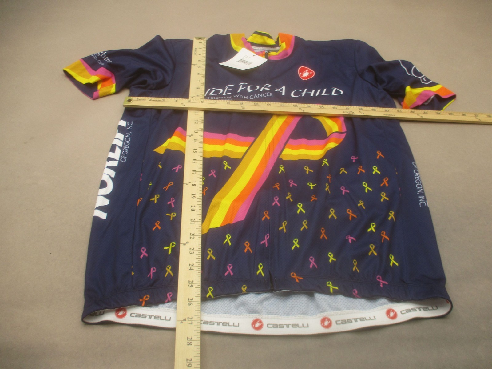 NWT Castelli Size 4XL Mens Multicolor Cycling Full Zip Stretch Athletic Top 459