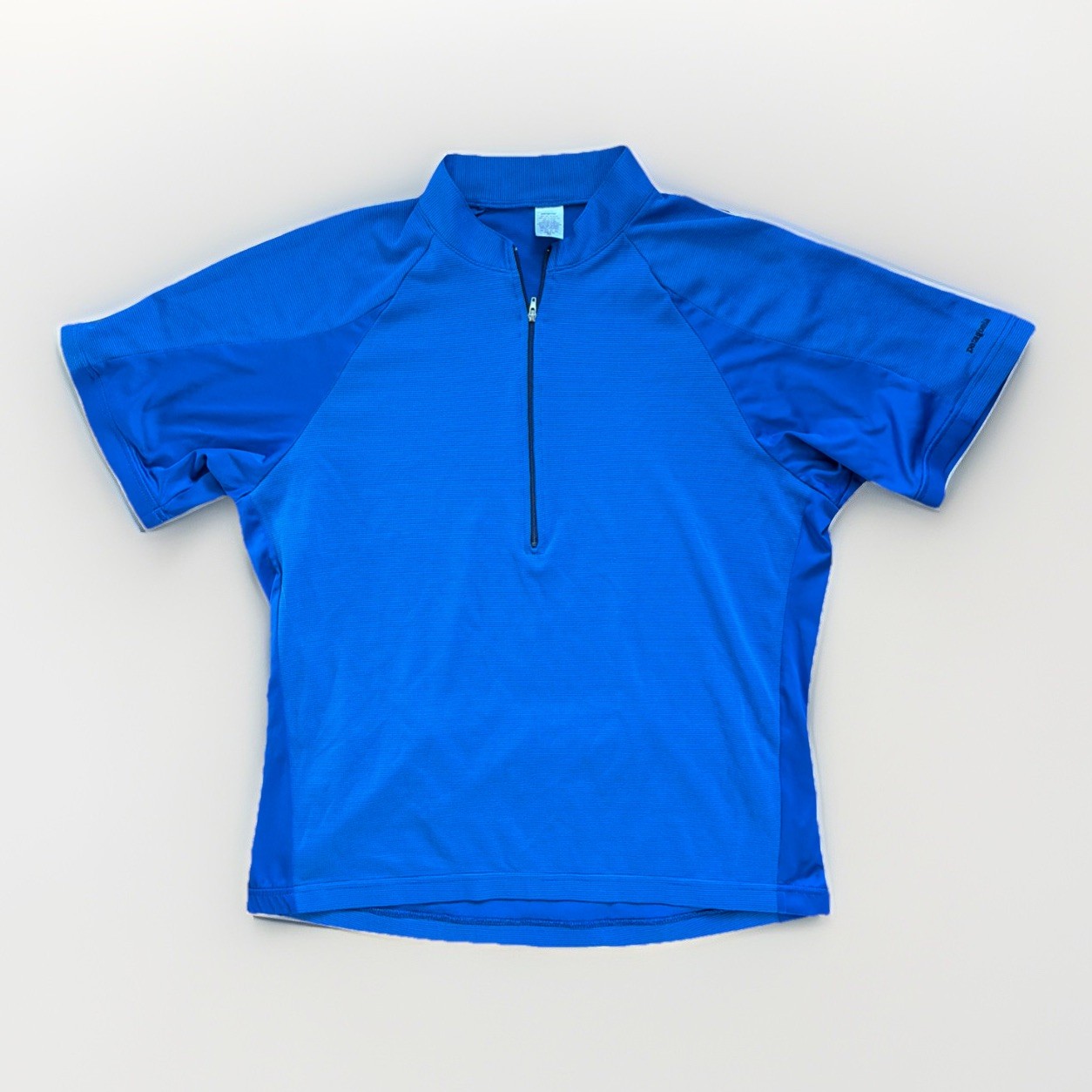 VINTAGE Patagonia Cycling Jersey Adult Extra Large Blue 1/2 Zip Polyester Y2K