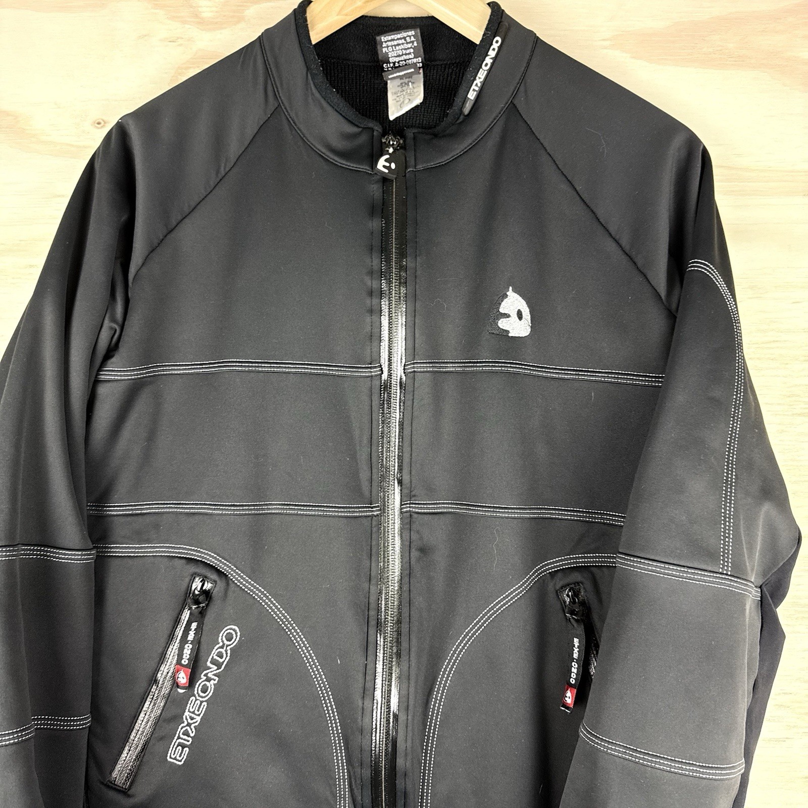 ETXEONDO Cycling Jacket Black Windstopper Full Zip Women’s Sz Large