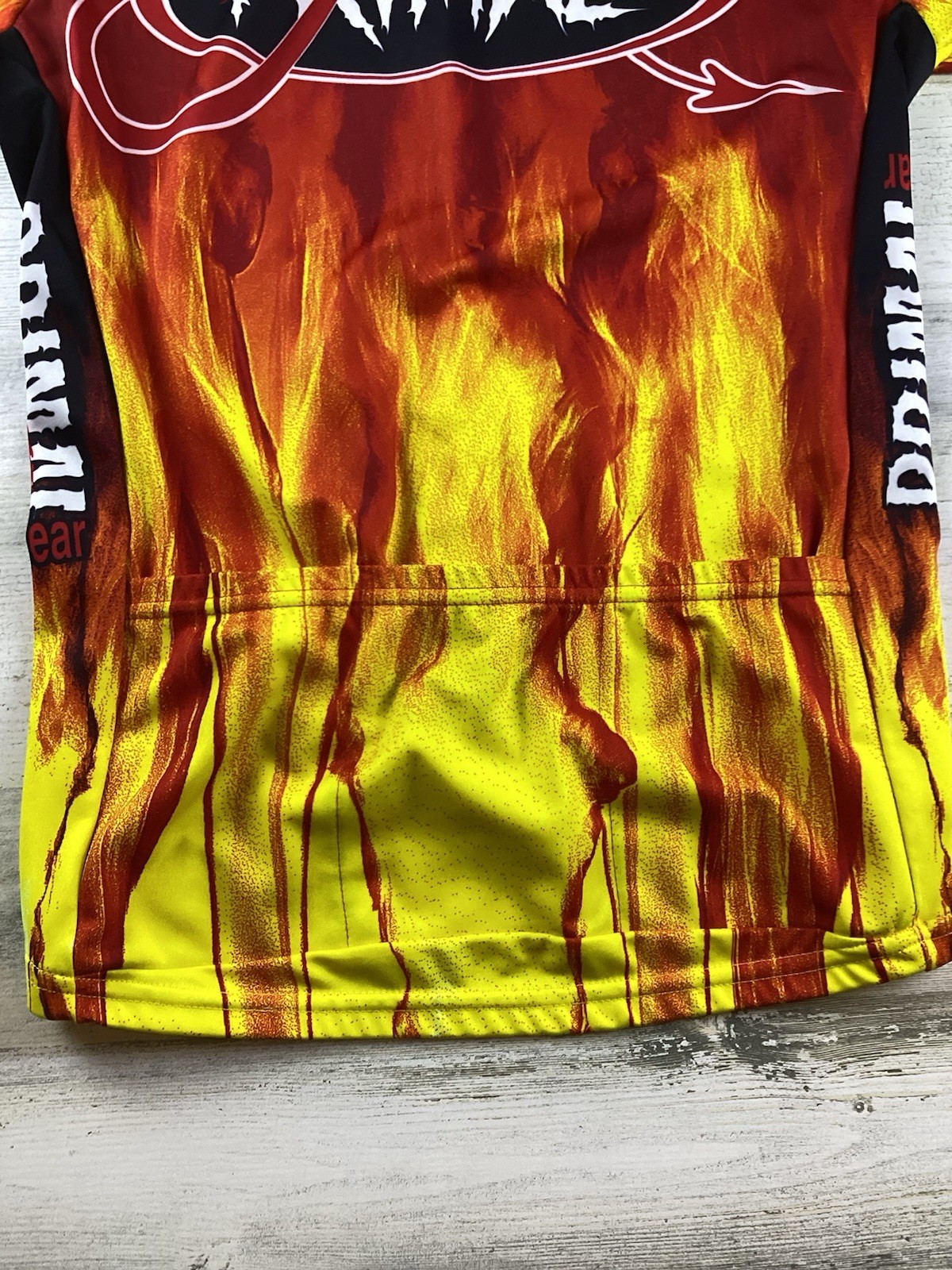 Primal Wear 2 Hot 4 U Men’s Sz S Cycling Dirt Bike Flames Jersey Waist Pockets