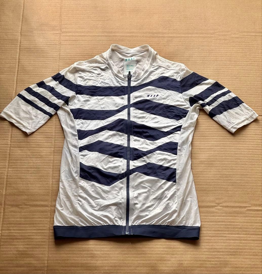 MAAP PRO FIT JERSEY Cycling Jersey – White/Navy Men S Size