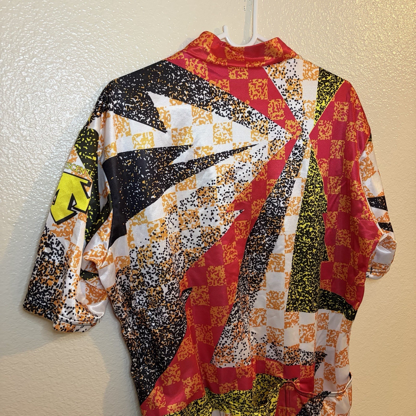 Rare Vintage Descente Bike Jersey 2XL Graphic All Over Print Multicolor Retro