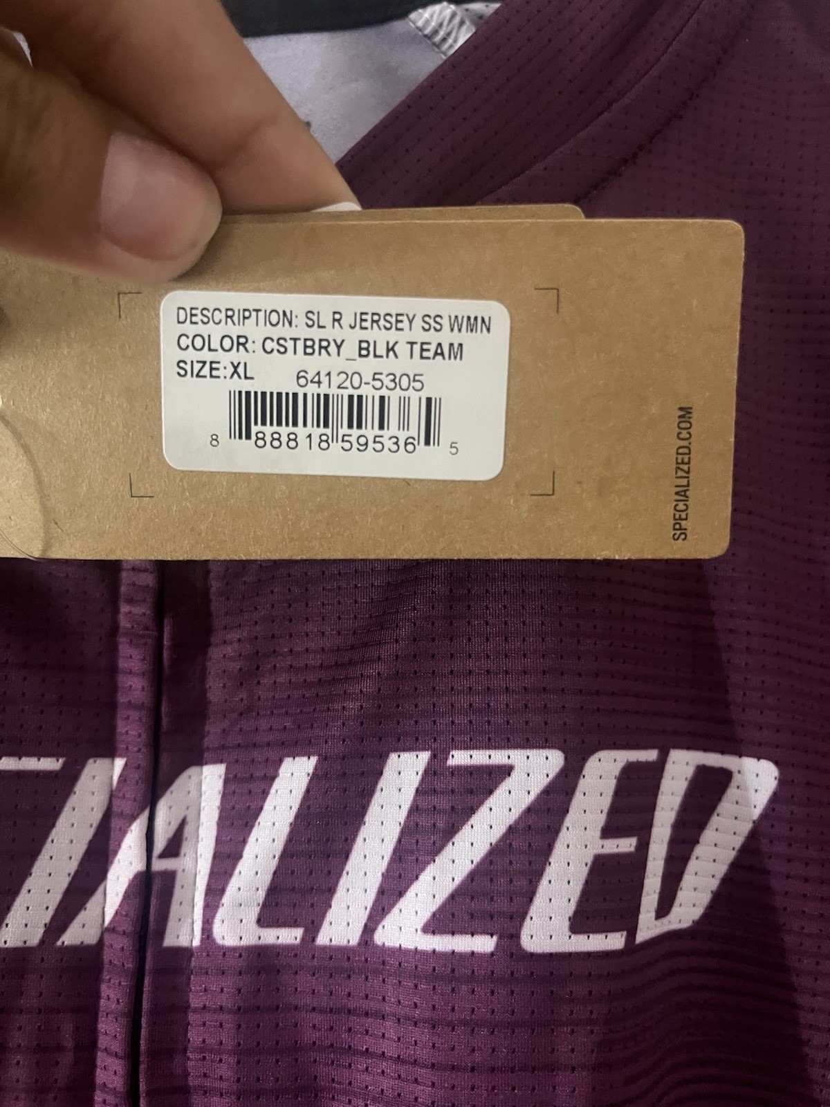 Specialized SL R Women’s Slim Fit Cycling Jersey Full Zip UV XL Purple/Black NWT
