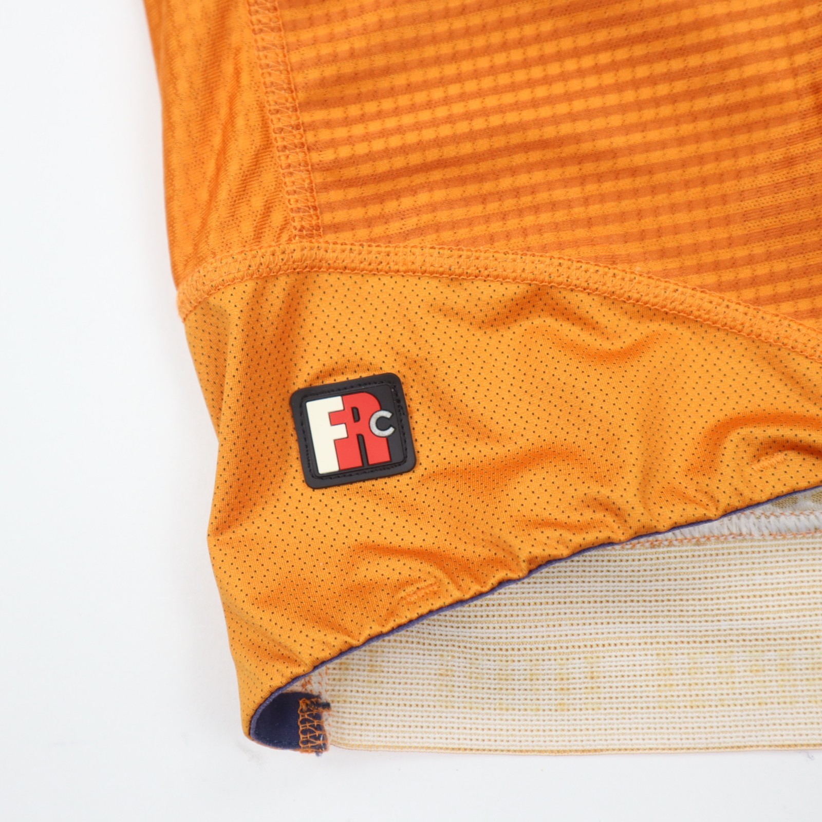 Giordana Cycling Jersey Mens Medium Orange Geometric Full Zip Pockets Bike