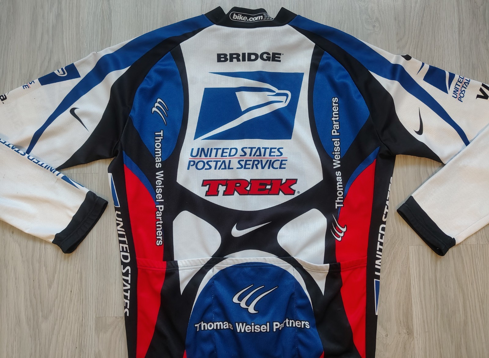 Nike US Postal Lightweight Long-Sleeve Cycling Jersey USPS 2000 Armstrong