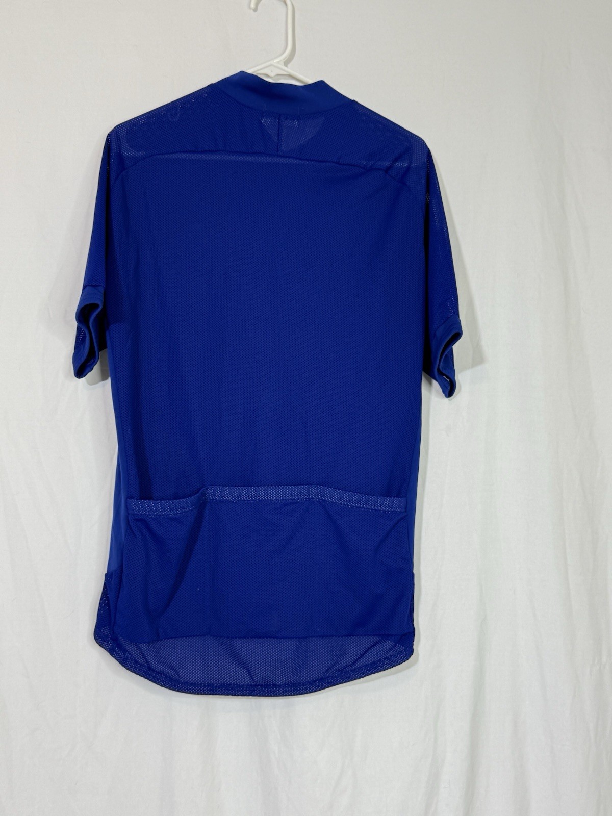 Pearl Izumi Mens Size L Technical Wear Cycling Jersey Blue Net Pockets 3/4 Zip