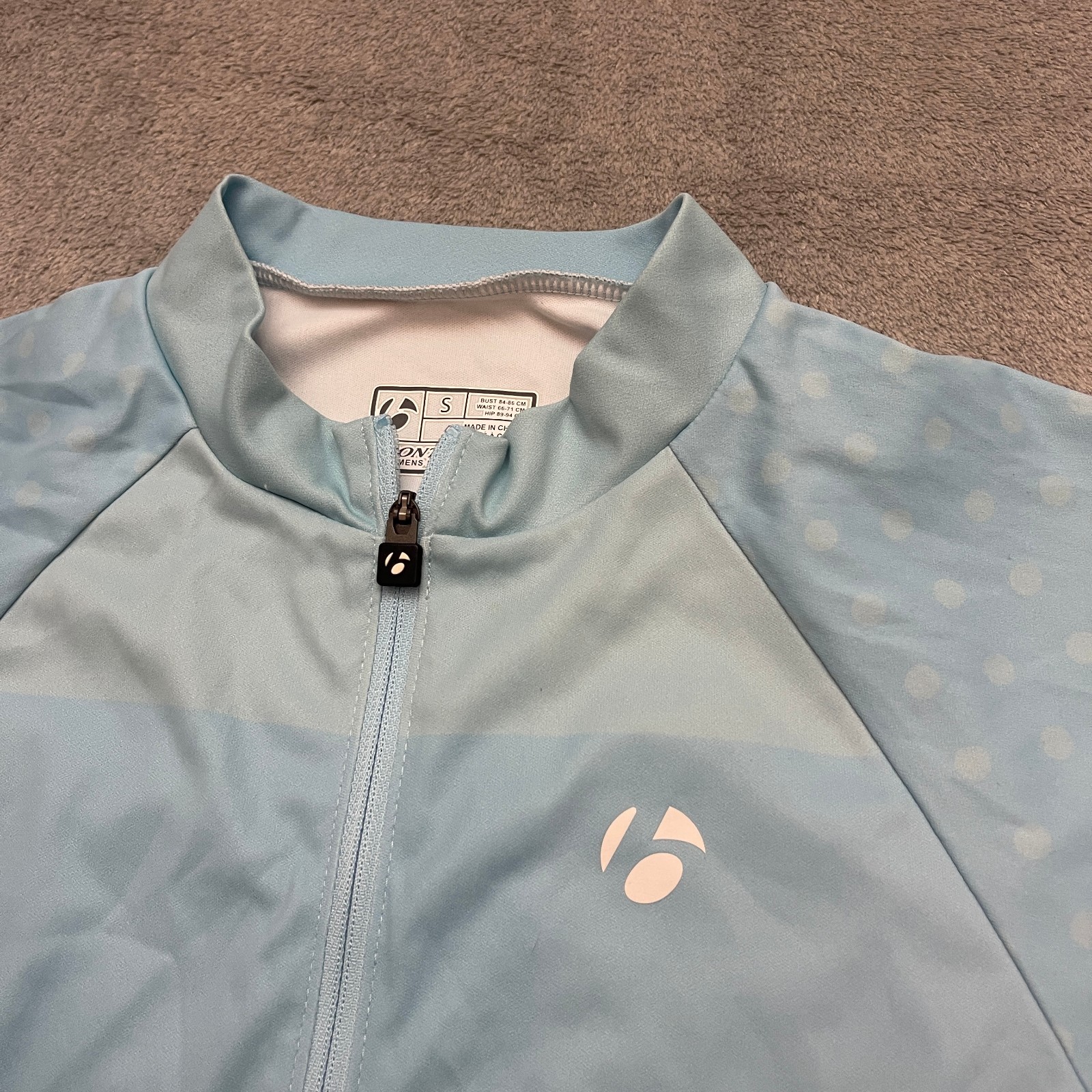 Bontrager Cycling Jersey 1/4 Zip Solstice Womens Small Blue Pockets