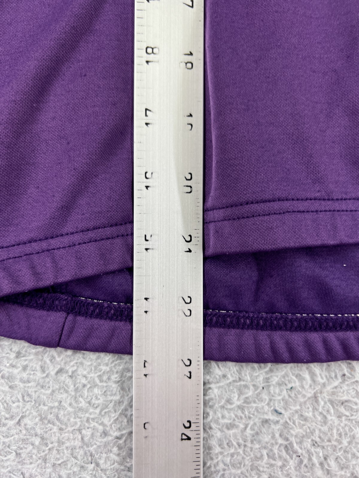 REI Cycling Jersey Womens Medium Purple 1/2 Zip Pockets 100% Polyester Mock Neck