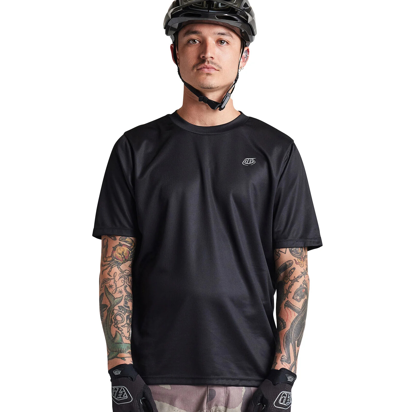 Troy Lee Designs Flowline SS Solid Black Bike Jersey BMX/Downhill/MTB/Bicycle