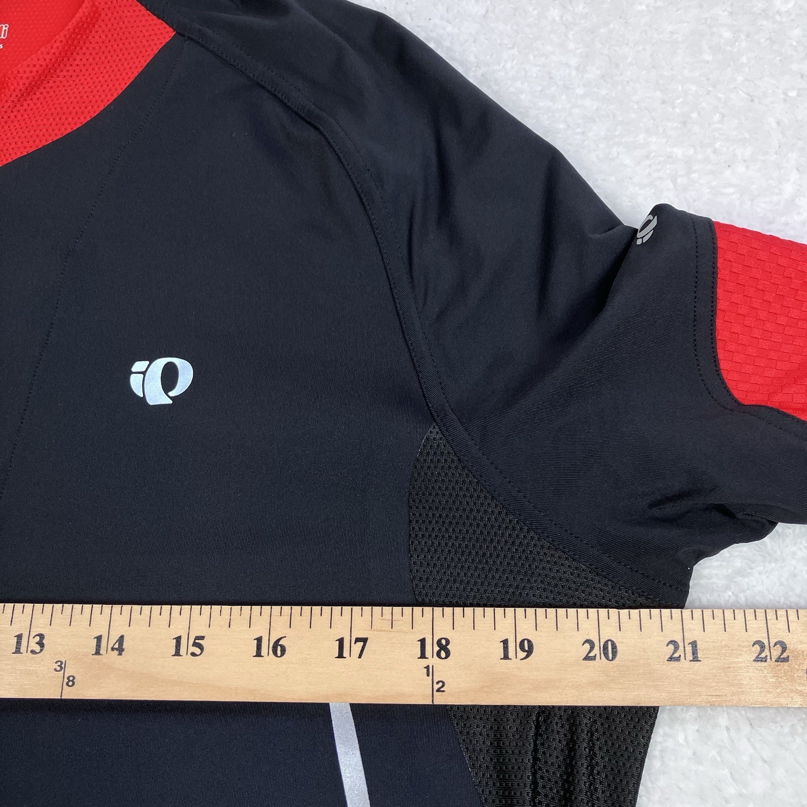 Pearl Izumi Mens Pro Series XL Short Sleeve Red Black Full Zip Cycling Jersey