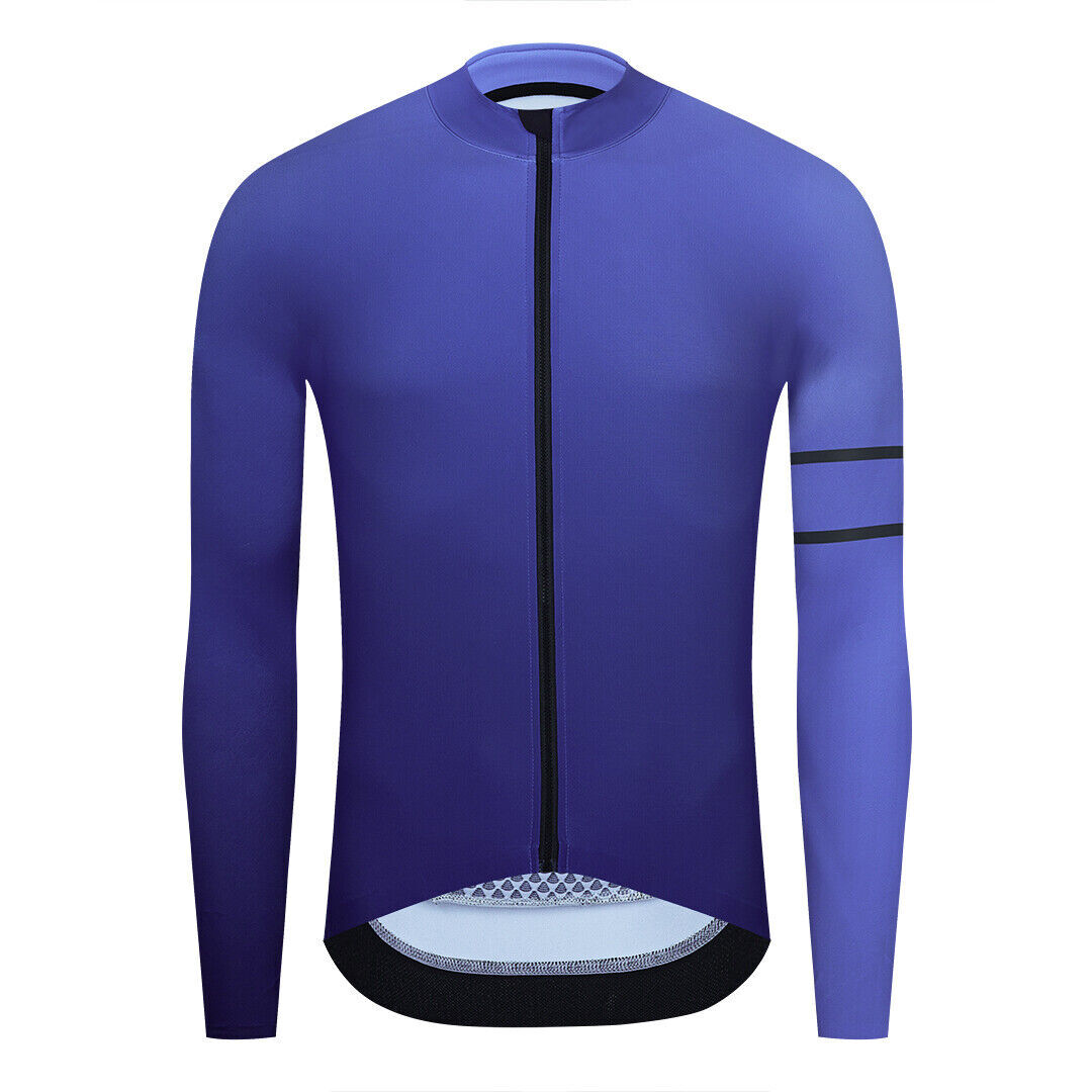 Men’s Cycling Jersey Bicycle Shirt Fleece Long Sleeve Road Bike Autumn&Winter