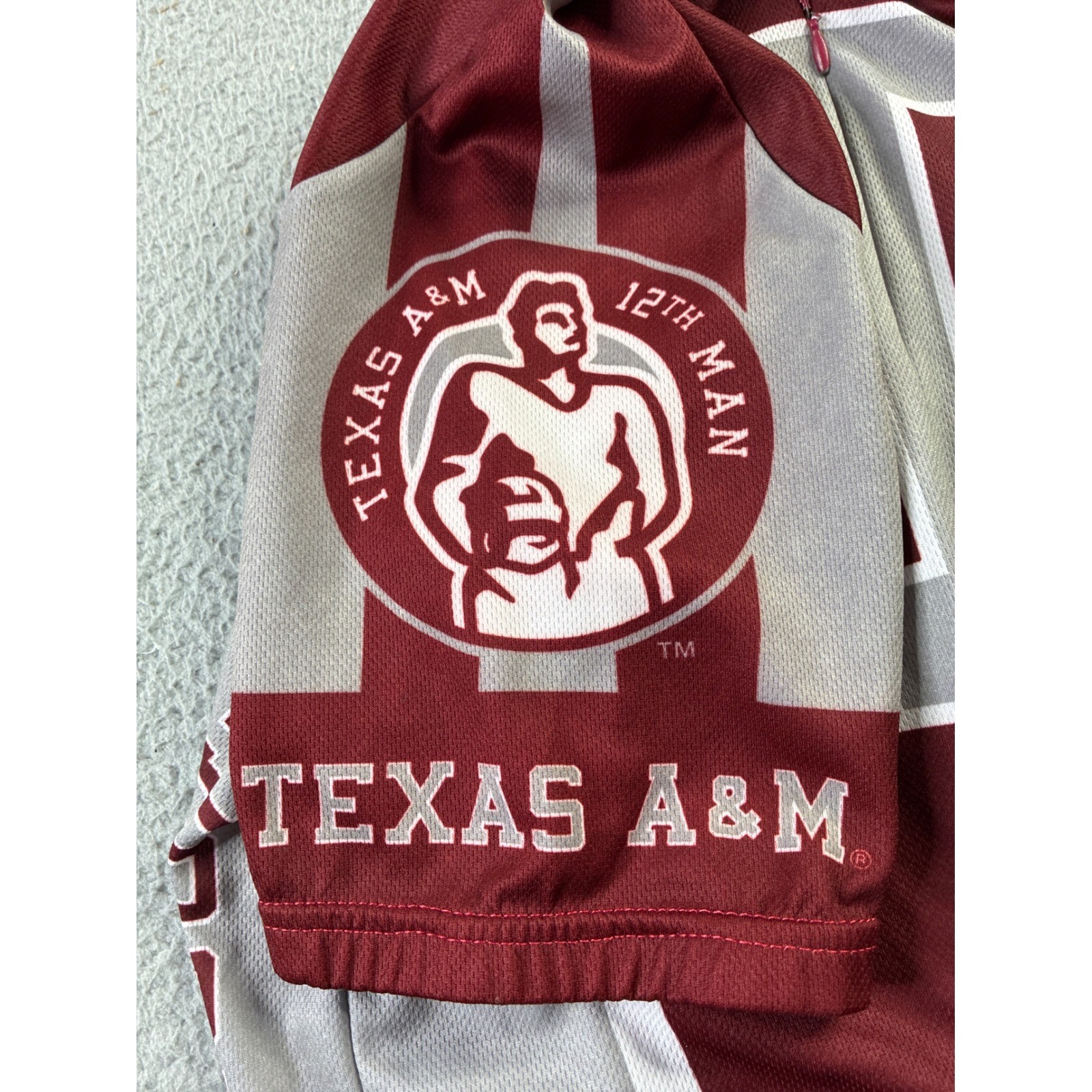 Texas A&M Aggies Cycling Jersey TAMU GIg ‘Em Adrenaline Promotions Mens Medium