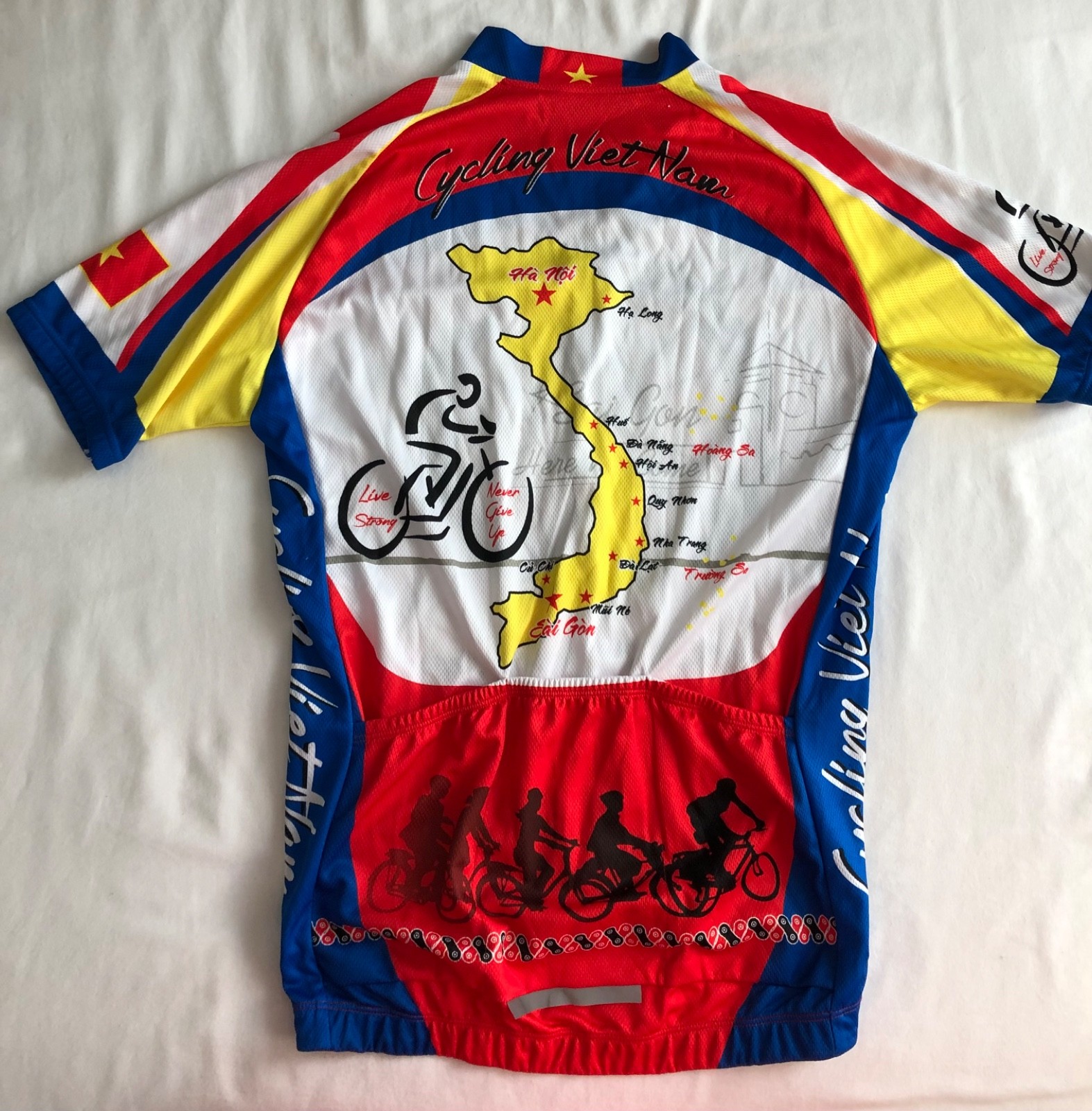 Cycling Jersey Zip Shirt Yin Yang Cycling Vietnam LiveStrong L
