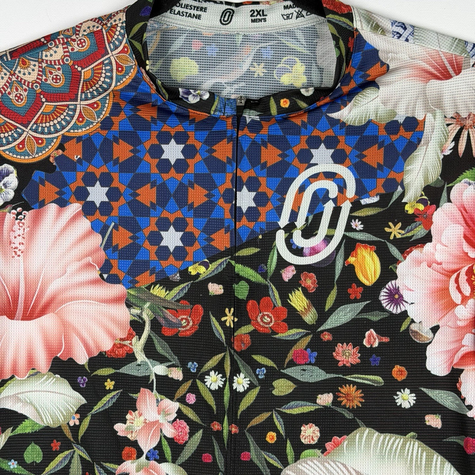 Ostroy Men Omloop Cycling Jersey 2XL Made Italy Trvelogue Floral Pattern Match