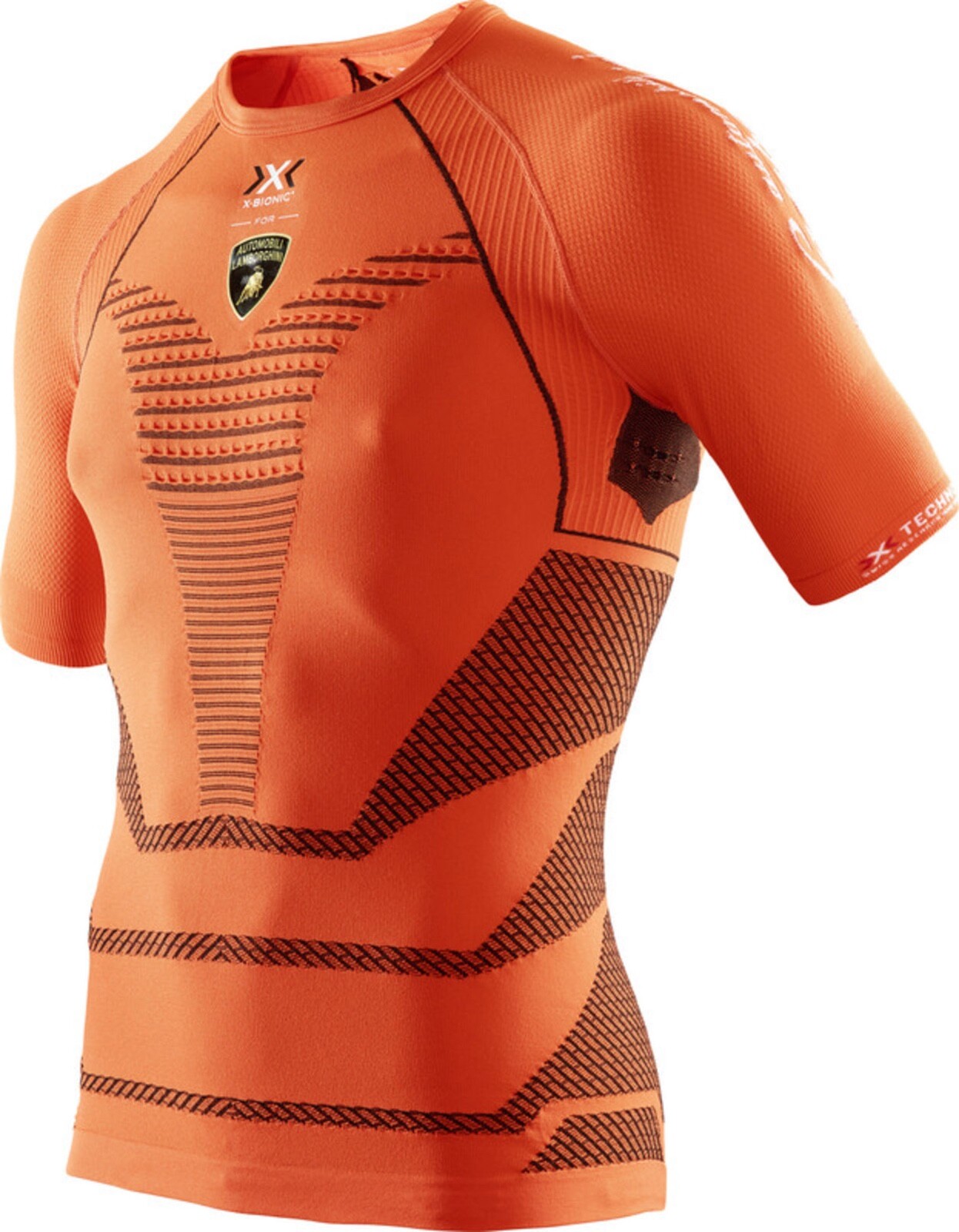 X-Bionic for Automobili Lamborghini compression running Shirt Size L orange