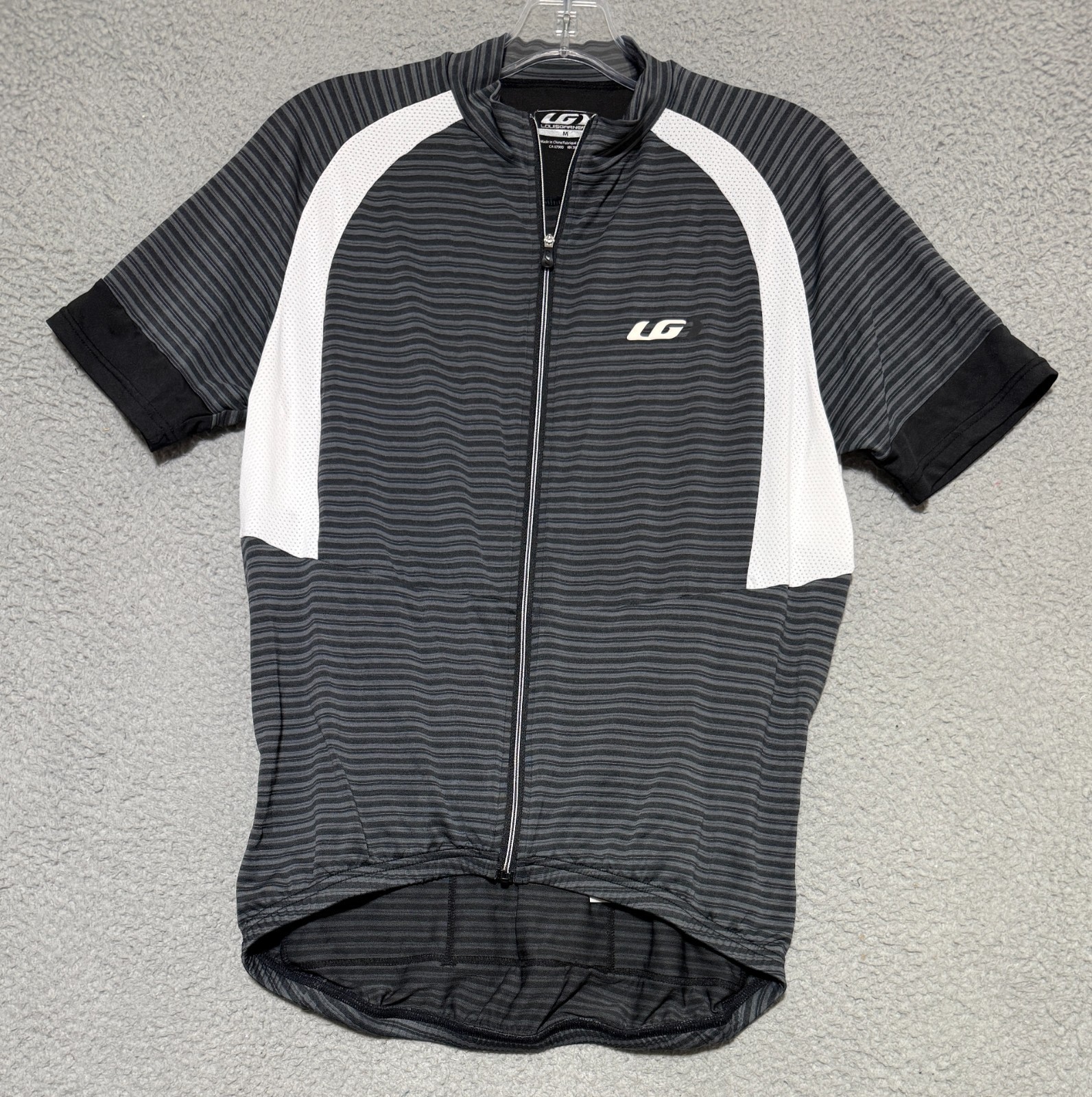 Louis Garneau Full Zip Cycling Jersey Mens Medium Stretch