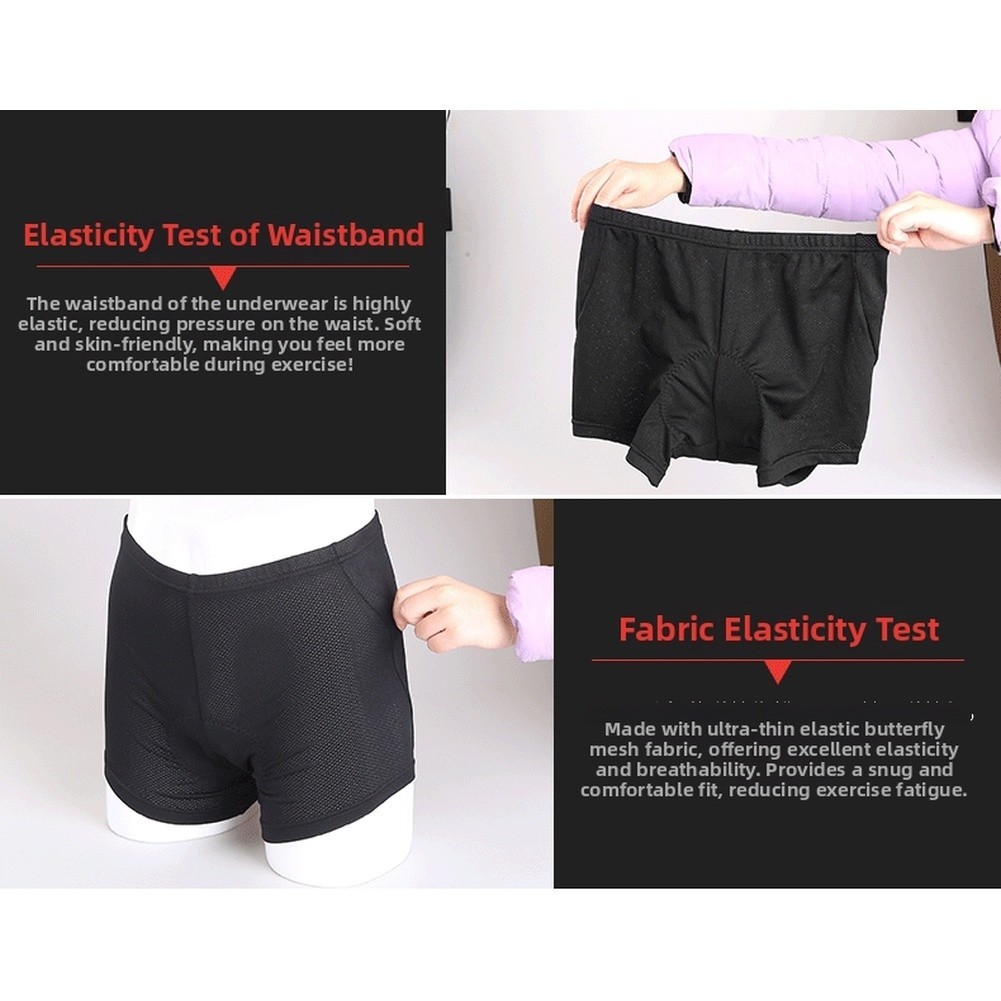 Breathable Cycling Underwear for Men and Women with Gel Sponge Padding