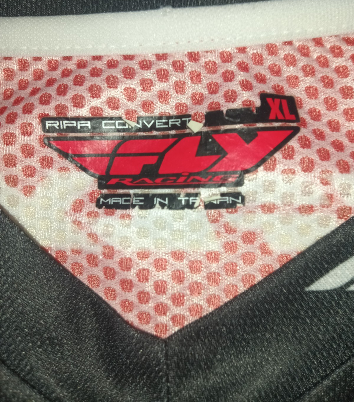 Fly Racing Ripa Convert Jersey Mens XL Biking Cycling BMX Black White Red