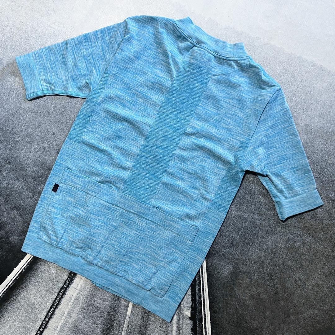 Pas Normal Studios Men’s Escapism Knit Jersey zip size L/XL color Blue sports