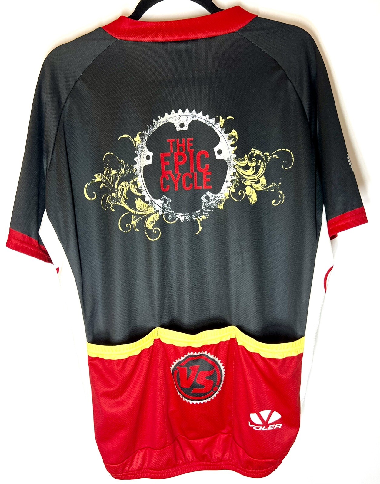 Voler Men’s Cycling Jersey “The Epic Cycle” Black Red Size XL