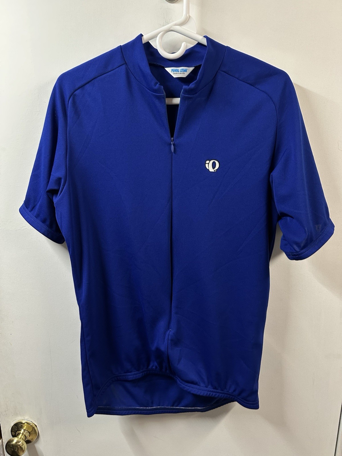 Pearl Izumi Cycling 3/4 Zip Short Sleeve Bicycle Jersey Blue Men’s Large