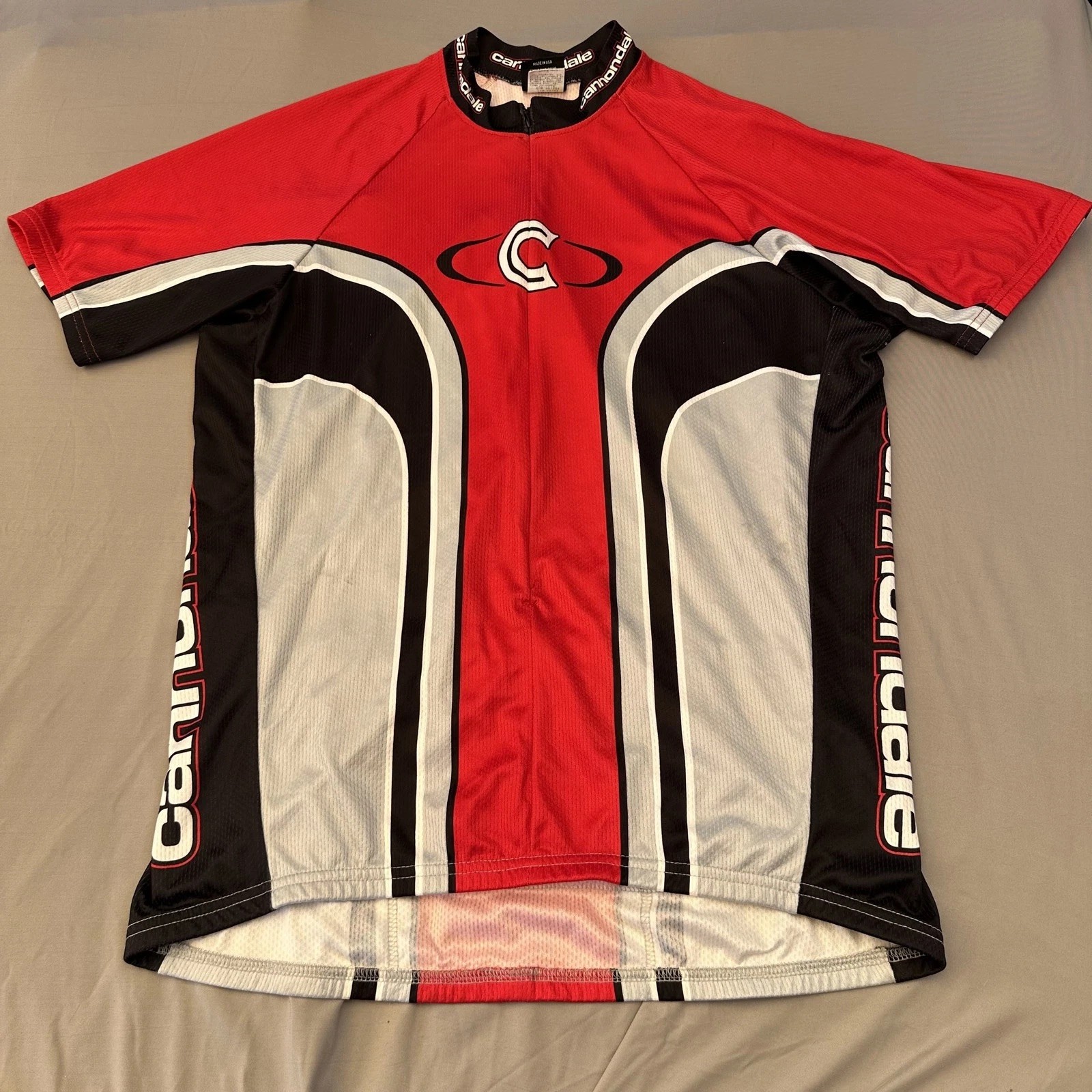 Vintage Cannondale Cycling Jersey Mens XL Made USA 90s Retro Bike Shirt