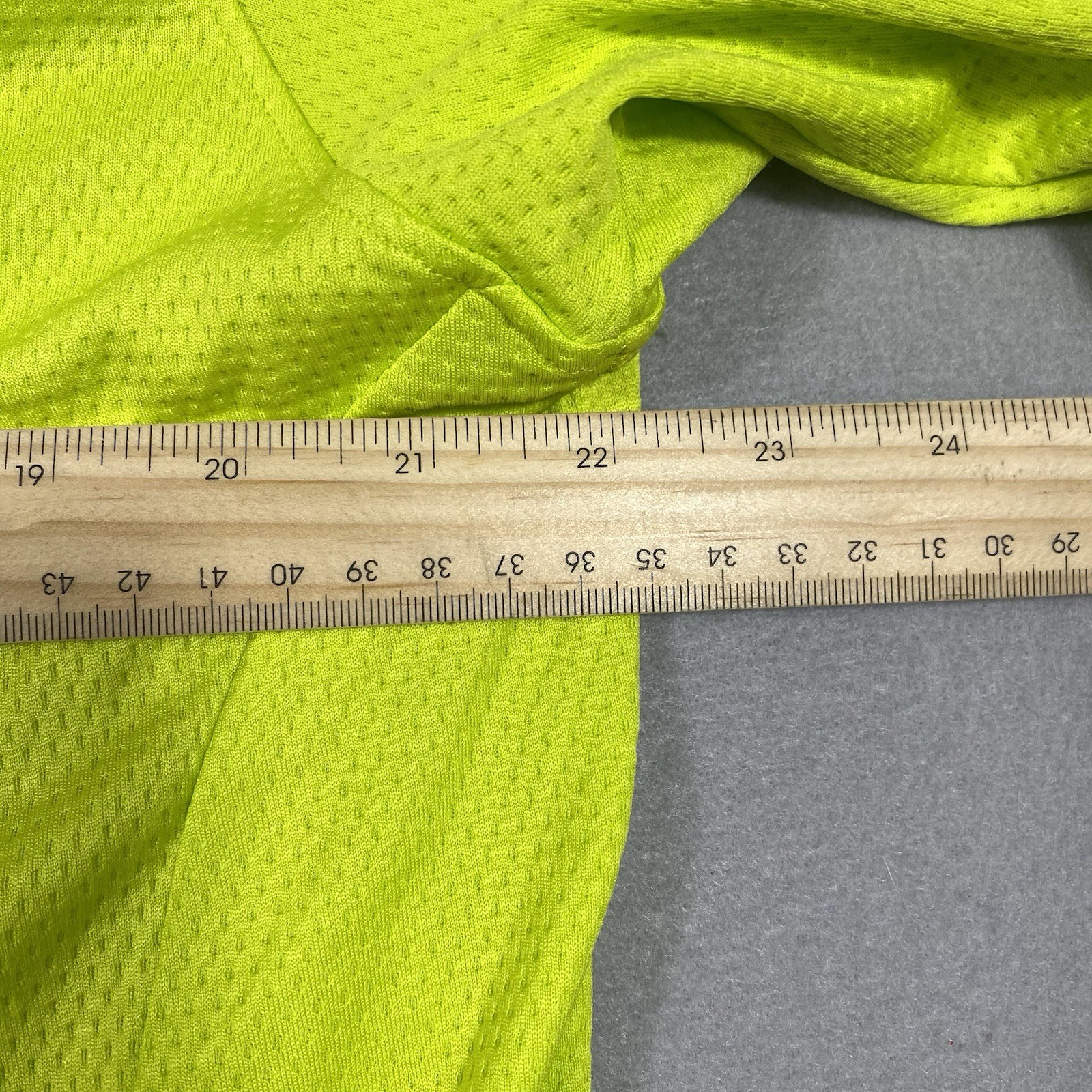 Nishiki High-Vis Neon Yellow Quarter-Zip Cycling Jersey Large Back Waist Pockets