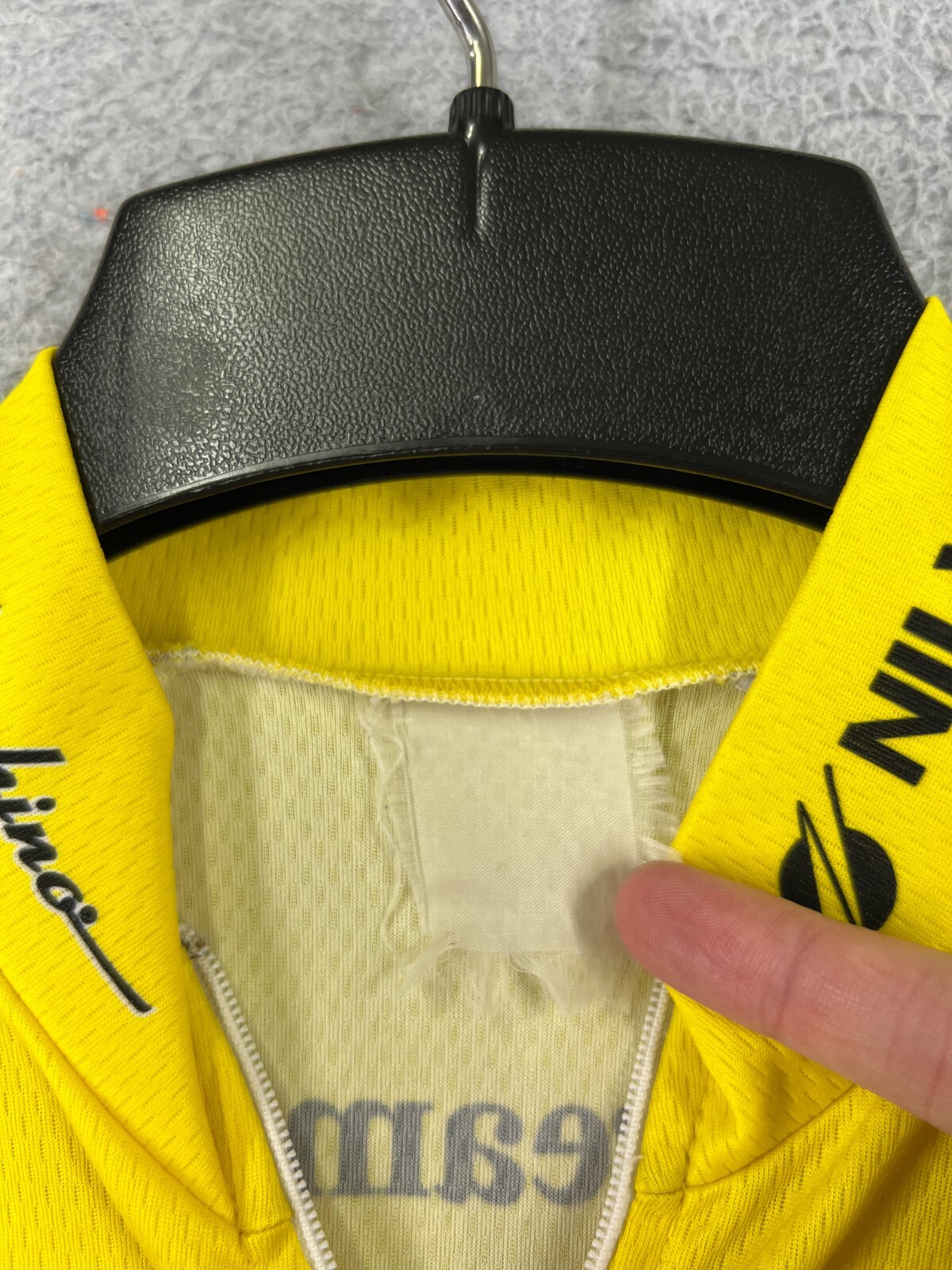 Sportful Cycling Jersey Womens Medium Gray Yellow HP Acca Due O 1/4 Zip Poly
