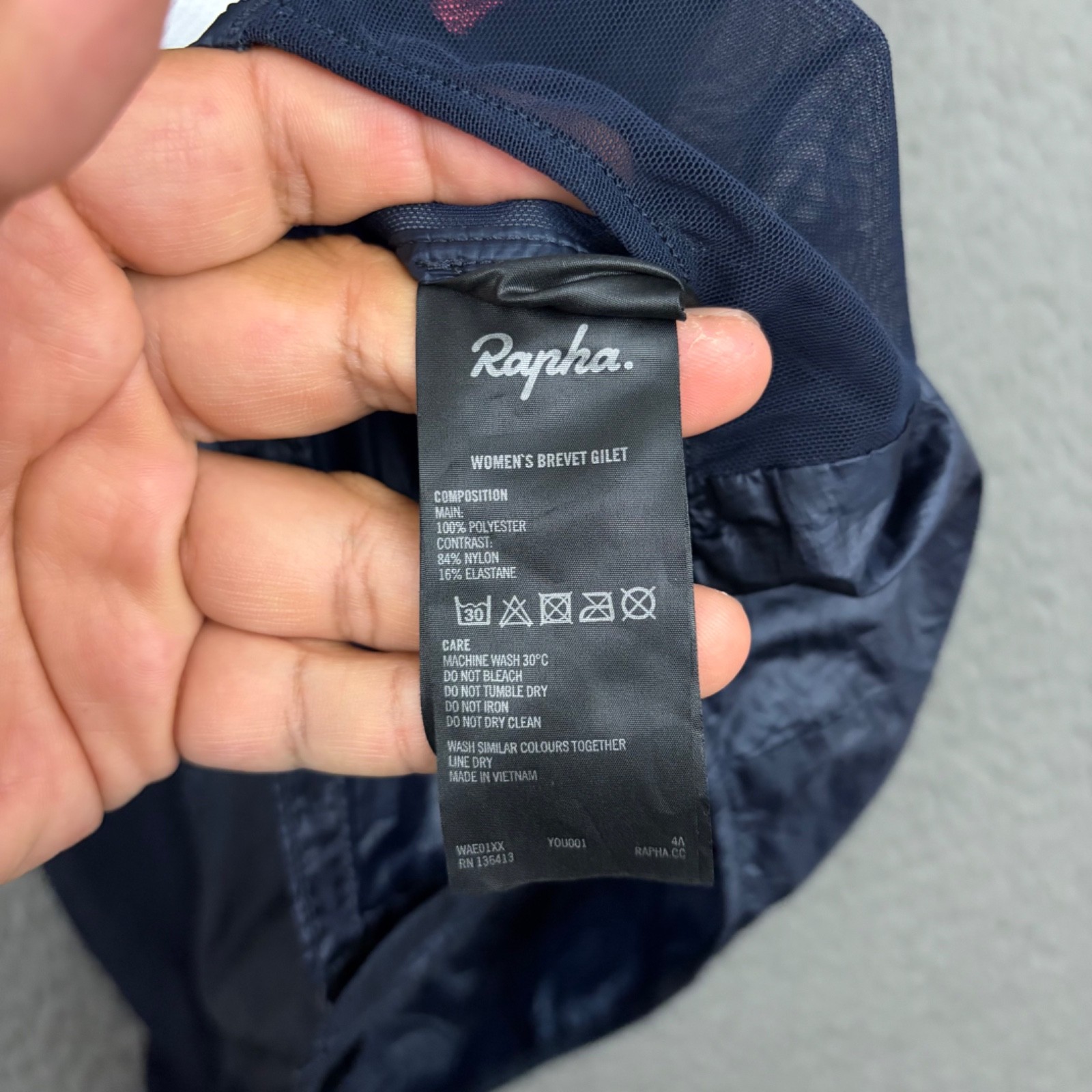 Rapha Brevet Gilet Womens Small Multicolor Striped Full Zip Bike Activewear Mom