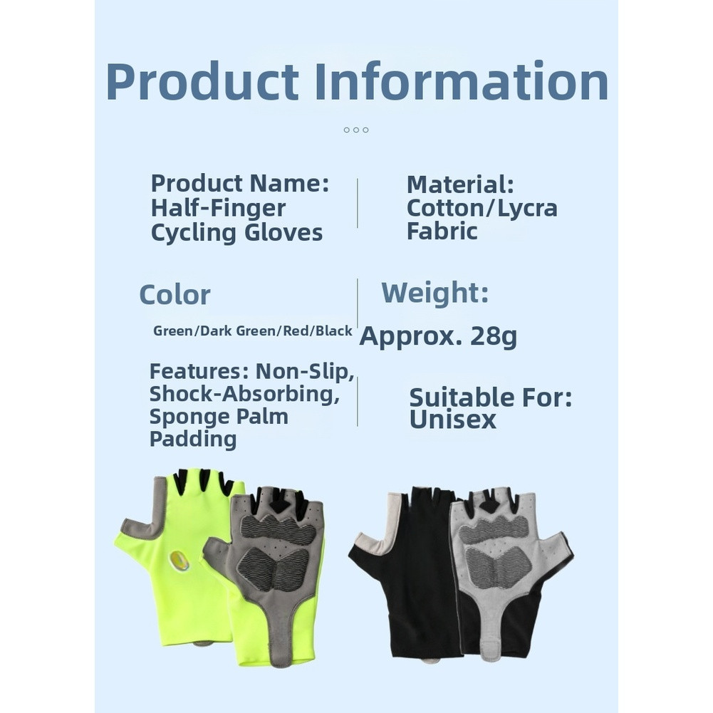 Debris Prevention For Summer Cycling Cycling Gloves Reinforced Palm Padding