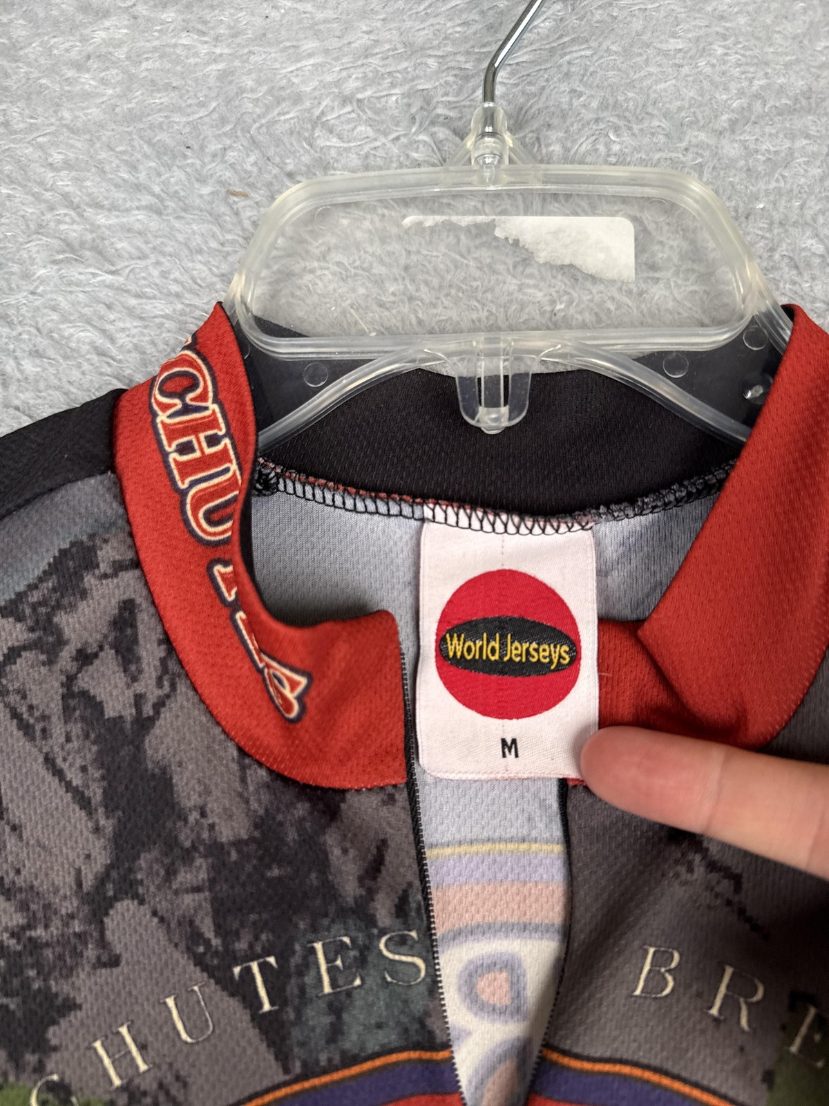 World Jerseys Cycling Jersey Mens Medium Mirror Pond Pale Ale Full Zip Pockets