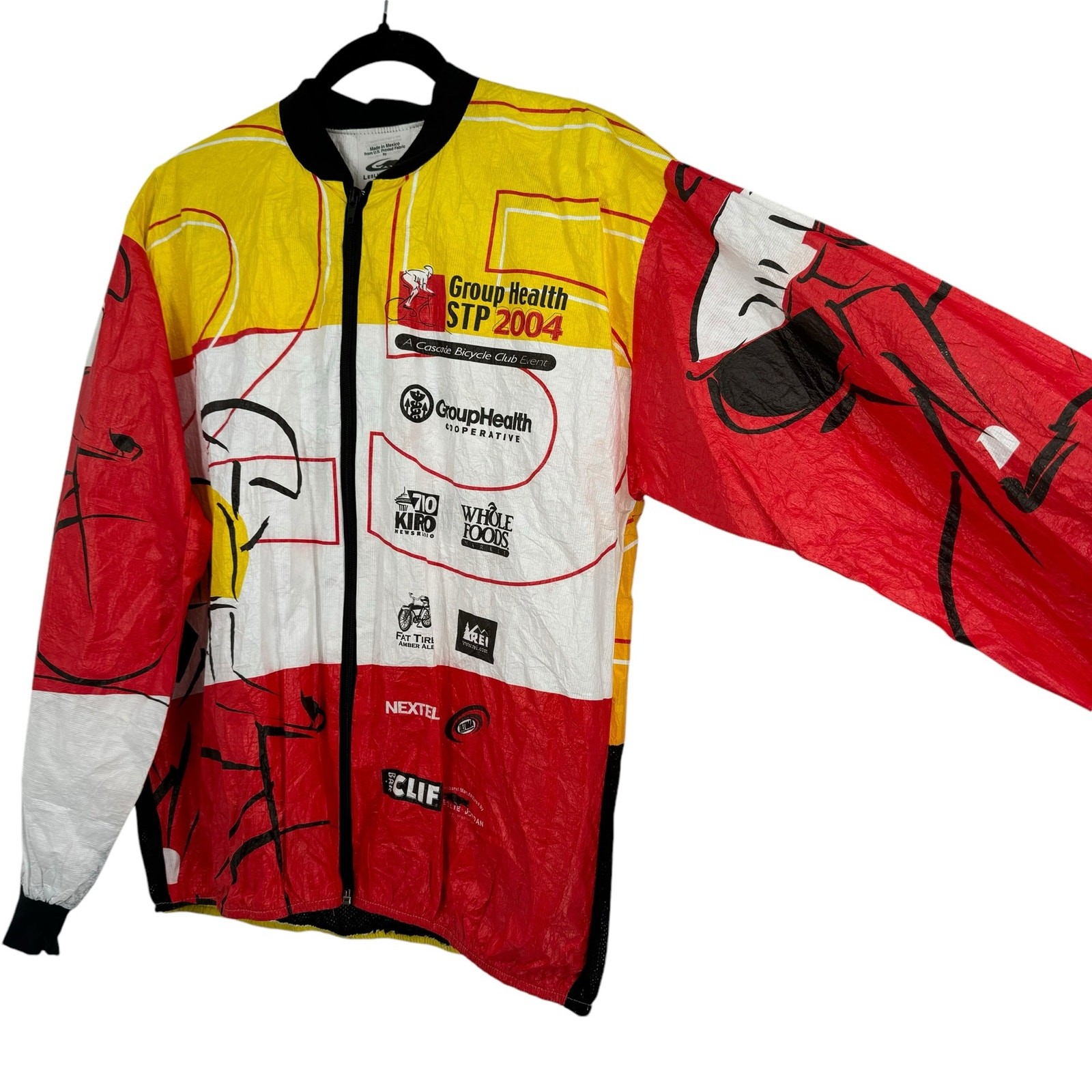 Vtg Leslie Jordan Cycling Jacket Seattle To Portland 2004 Full Zip Lightweight M