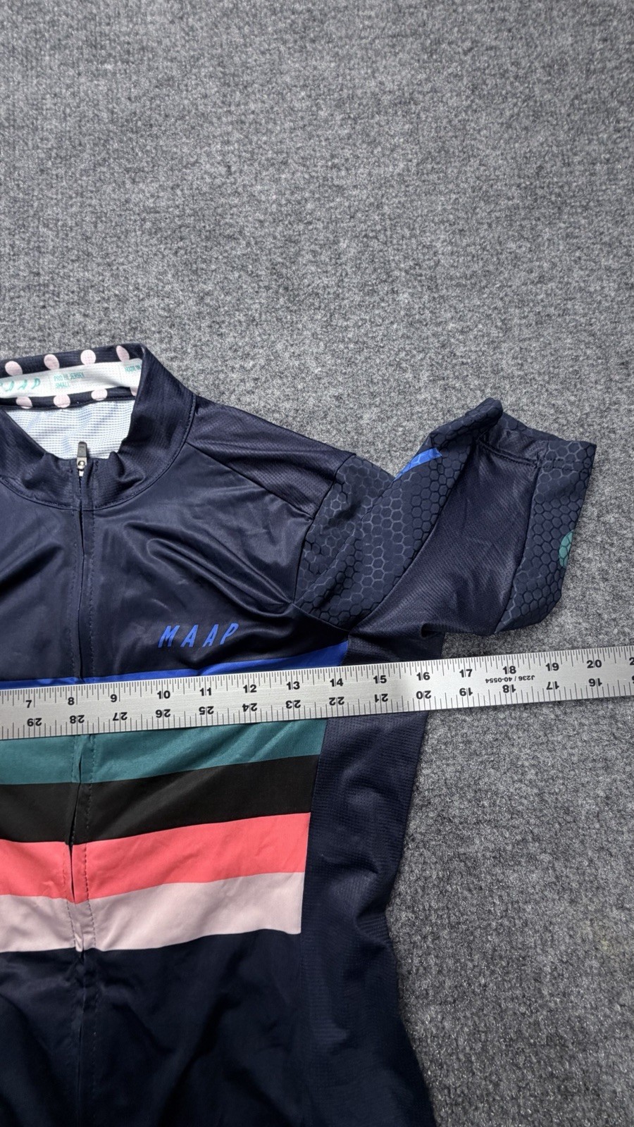 MAAP Men’s Worlds Pro Hex Jersey (RARE), Navy, Size: S Stretch