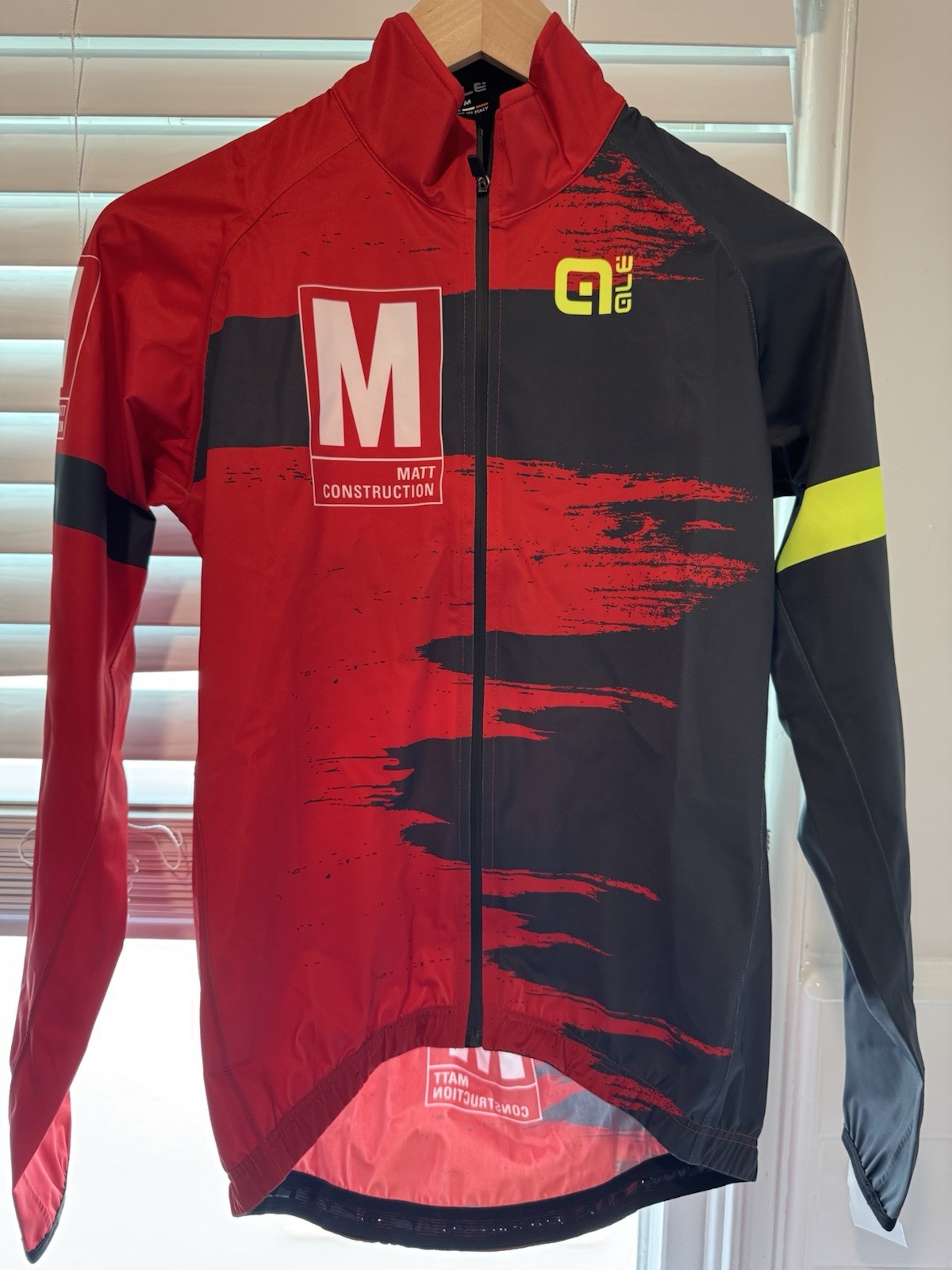 Alé M Cycling Jersey Full Zip Short Sleeve Mock Neck with MATCHING Windbreaker