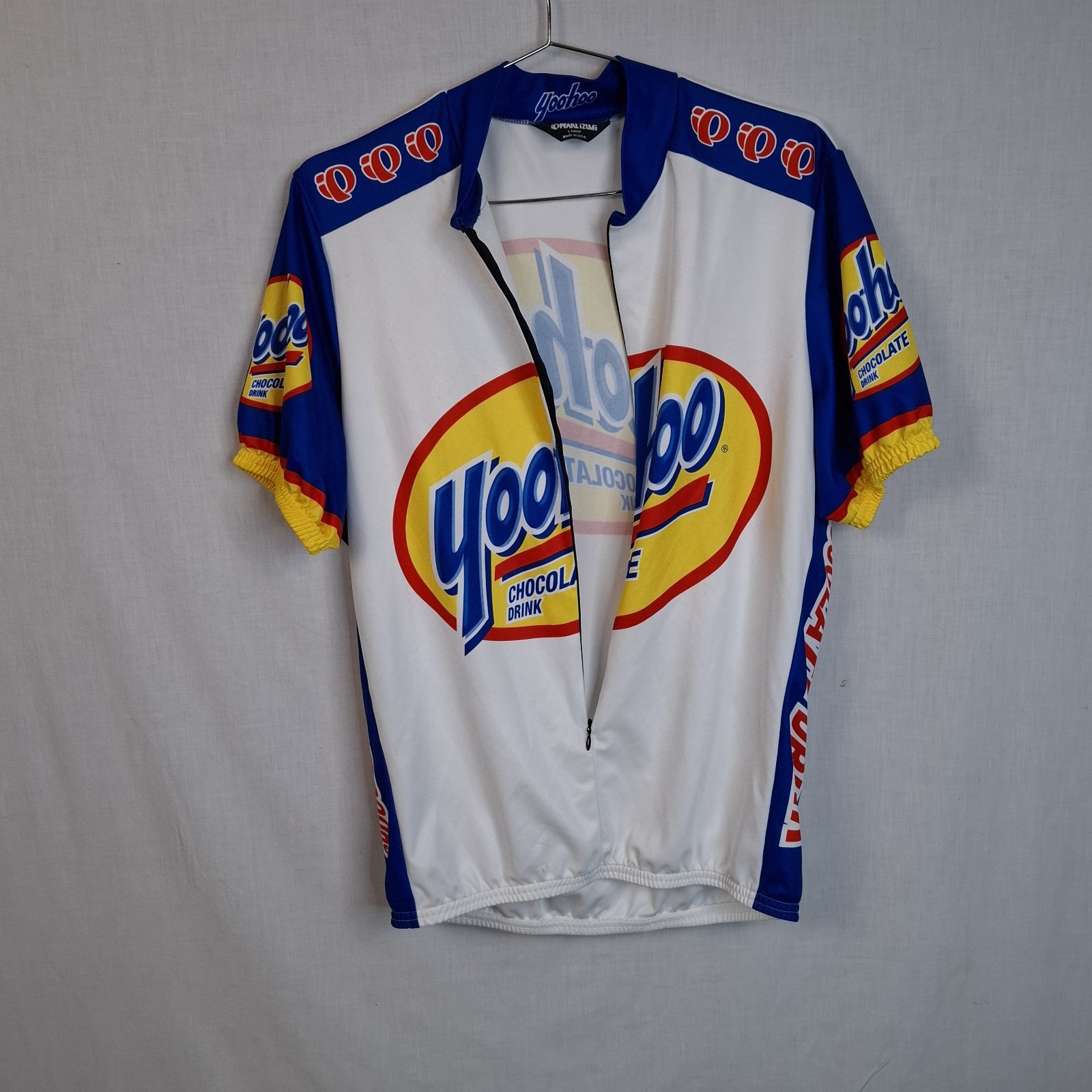 Set Of 2- Pearl Izumi Jersey S & YOOHOO Chocolate Drink USA Cycling Shirt Mens L